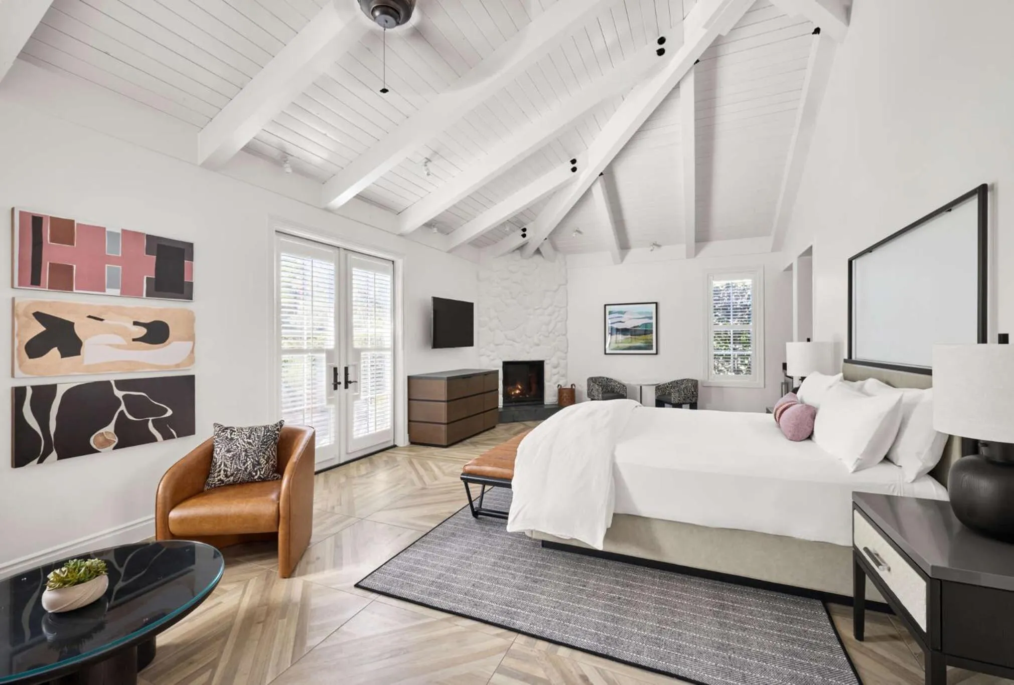 Bed in Hotel Yountville