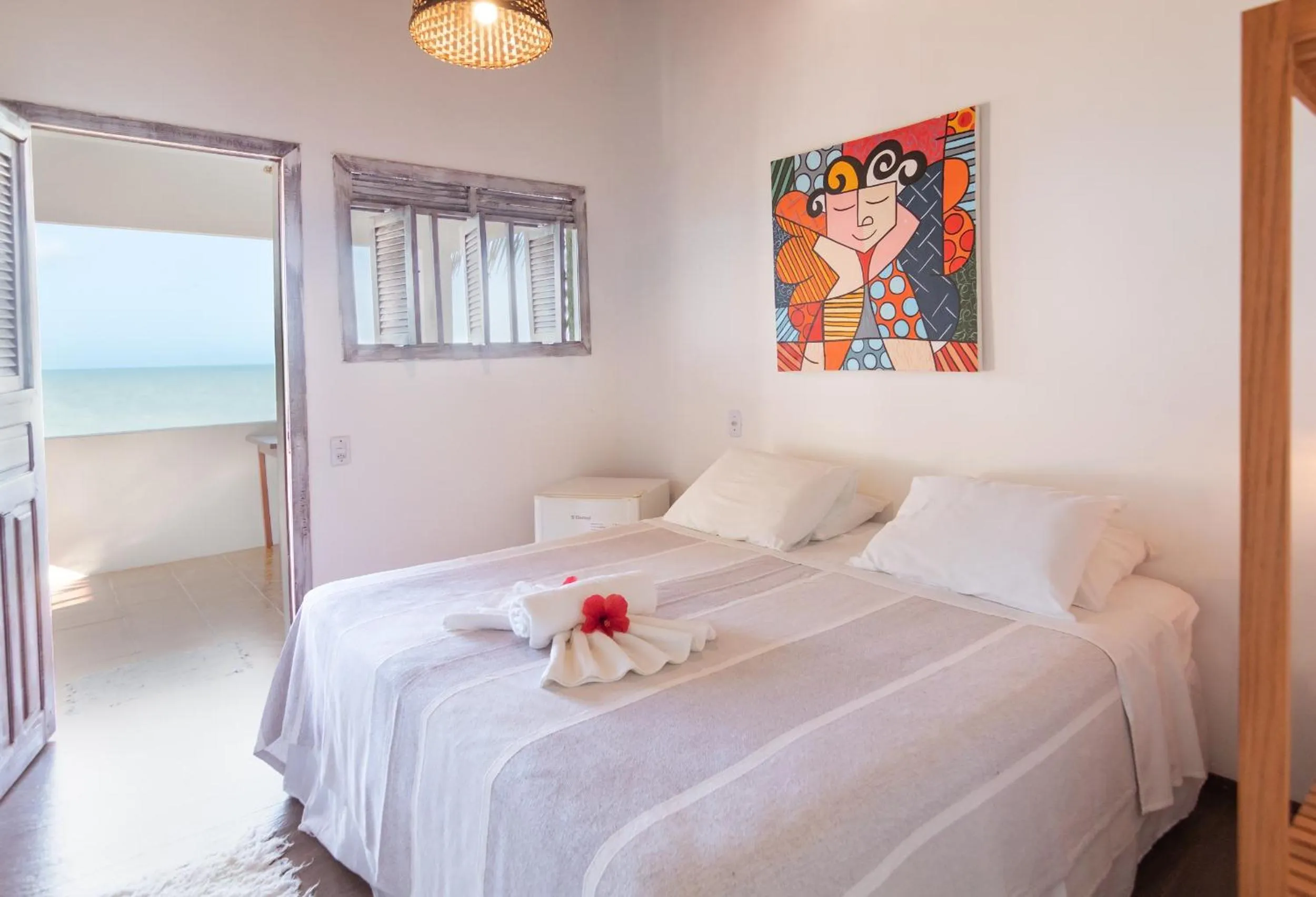 Bed in Pousada Enseada Dos Golfinhos