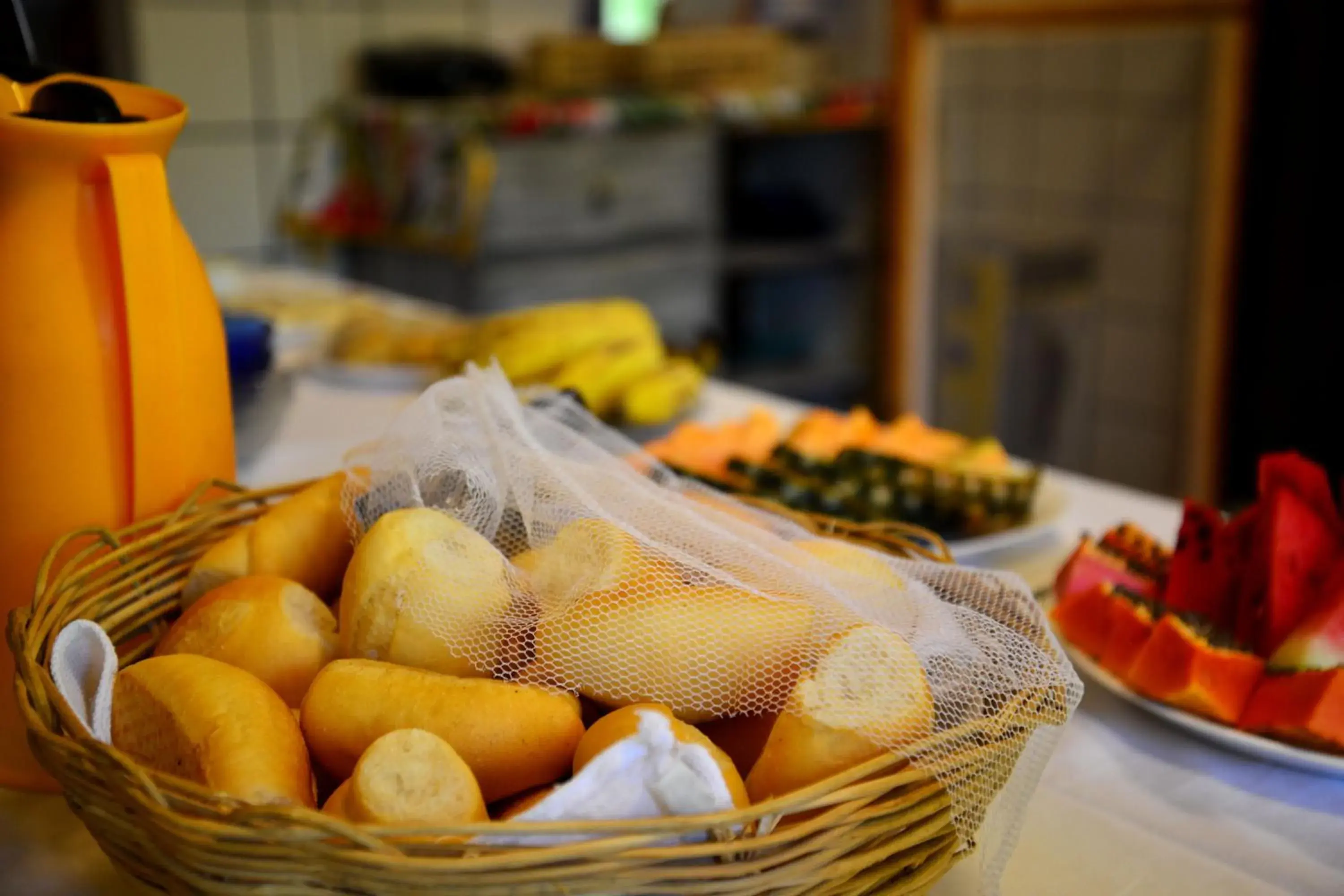 Buffet breakfast in Pousada Enseada Dos Golfinhos Buffet breakfast in Pousada Enseada Dos Golfinhos