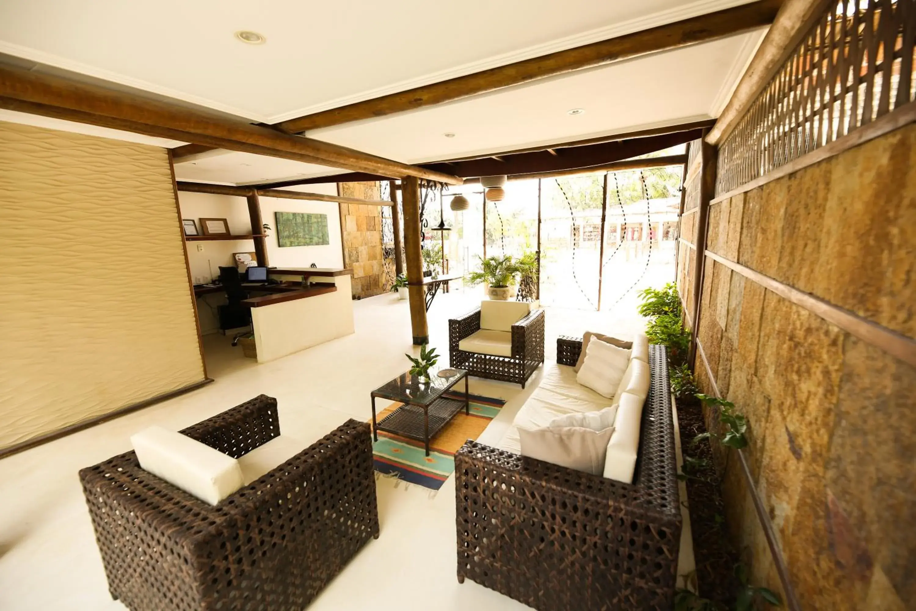 Lobby or reception, Bed in Pousada Enseada Dos Golfinhos Lobby or reception, Bed in Pousada Enseada Dos Golfinhos