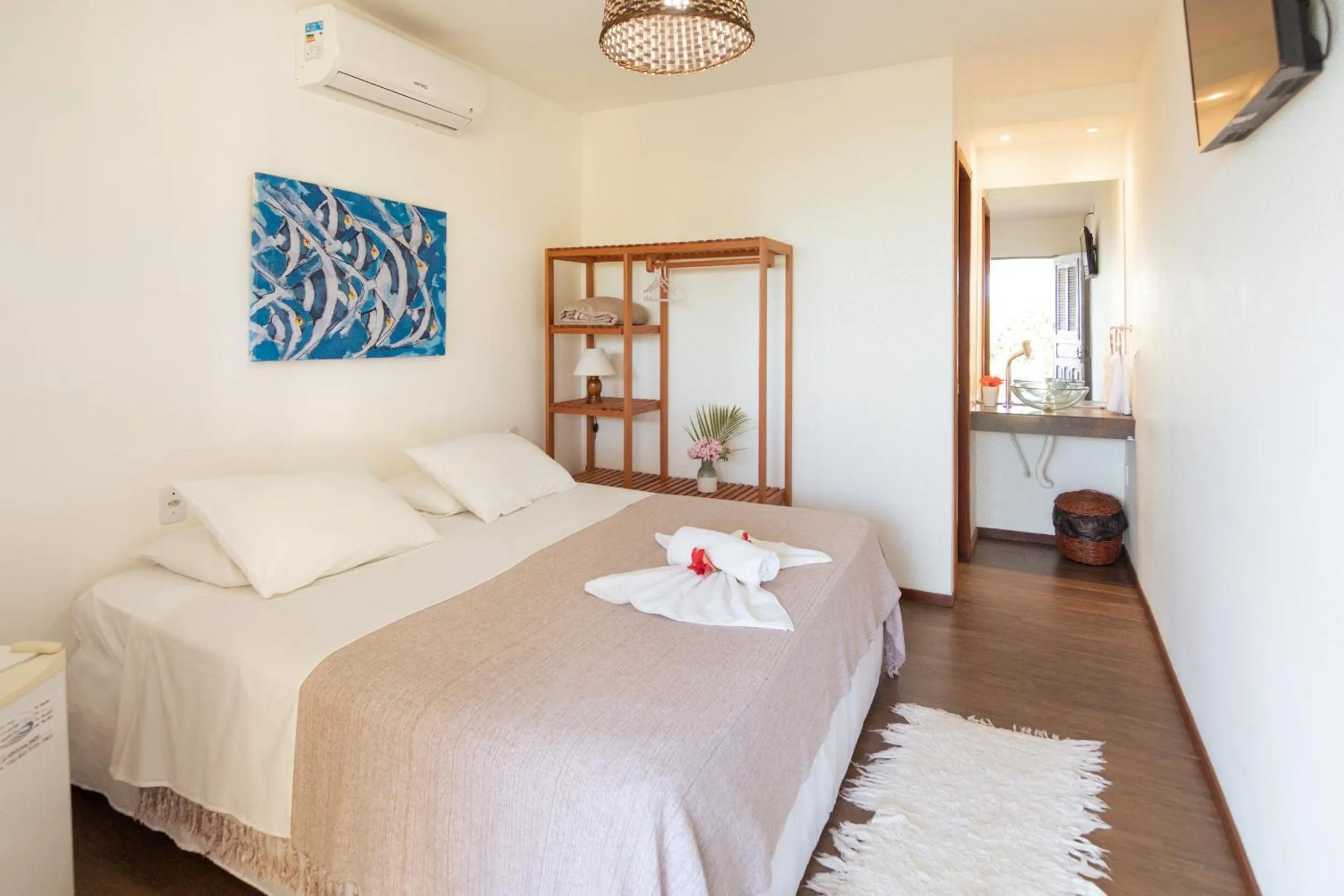 Bed in Pousada Enseada Dos Golfinhos