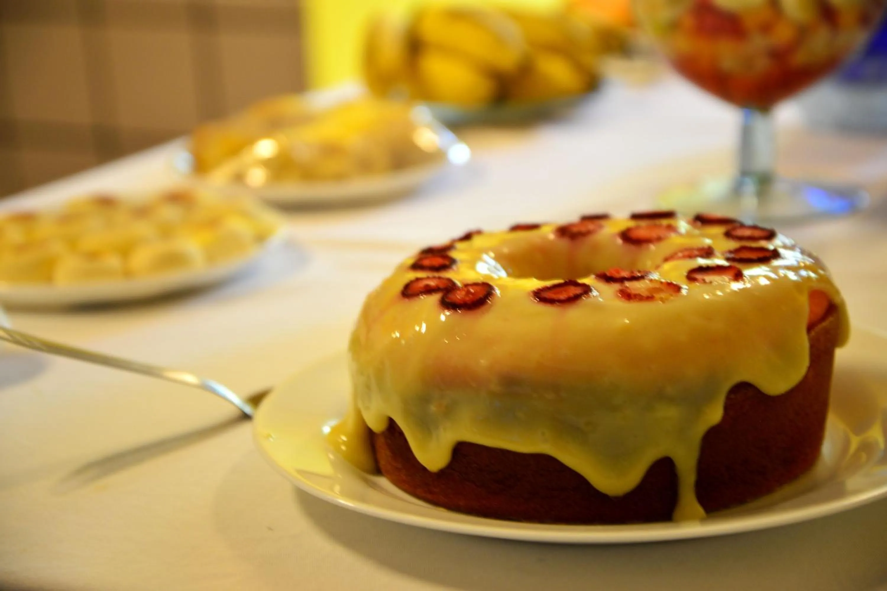 Buffet breakfast in Pousada Enseada Dos Golfinhos