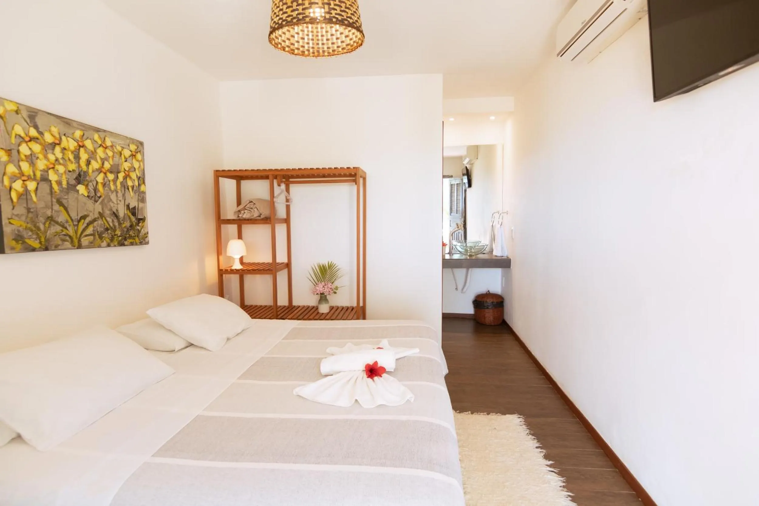 Bed in Pousada Enseada Dos Golfinhos