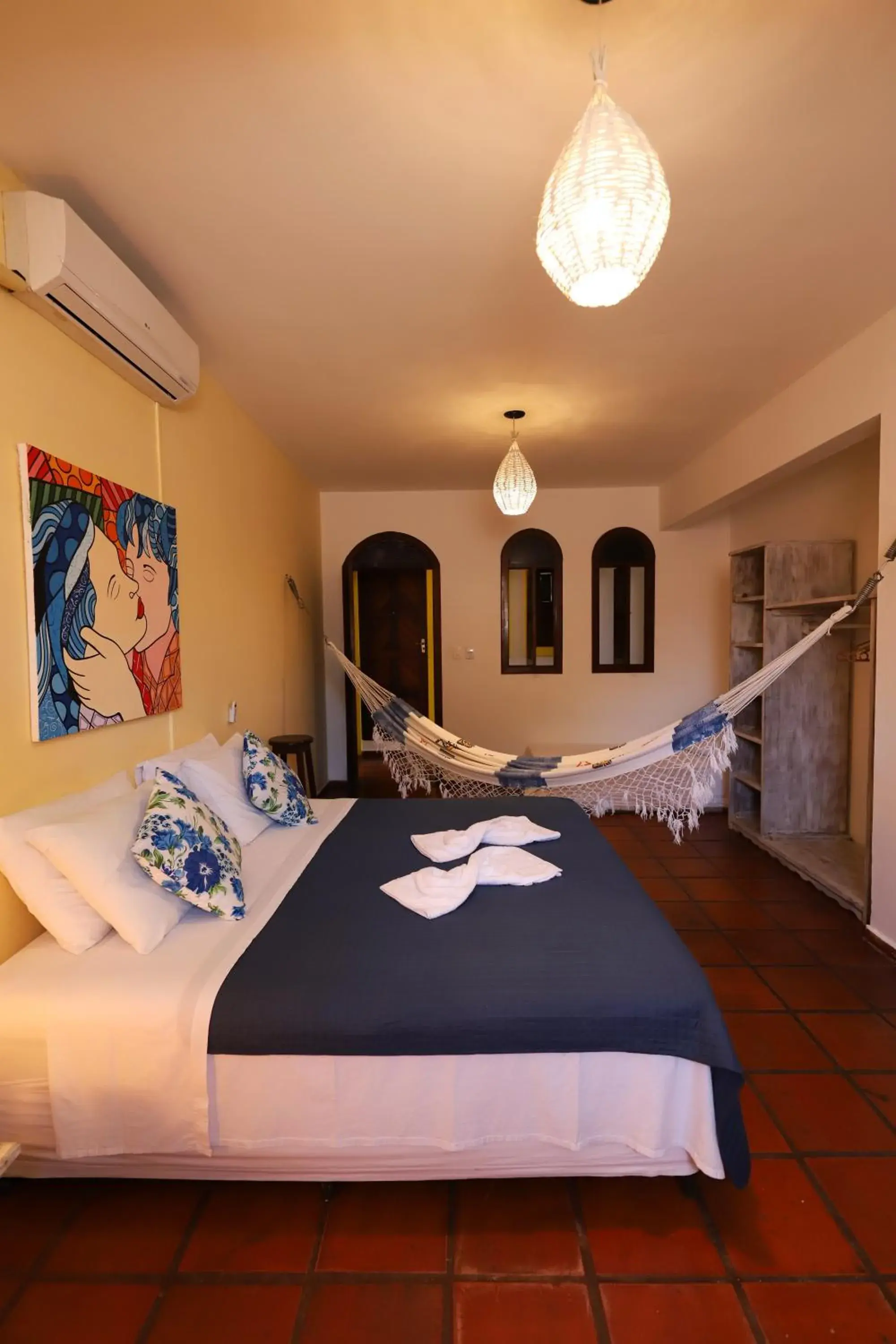 Bed in Pousada Enseada Dos Golfinhos Bed in Pousada Enseada Dos Golfinhos