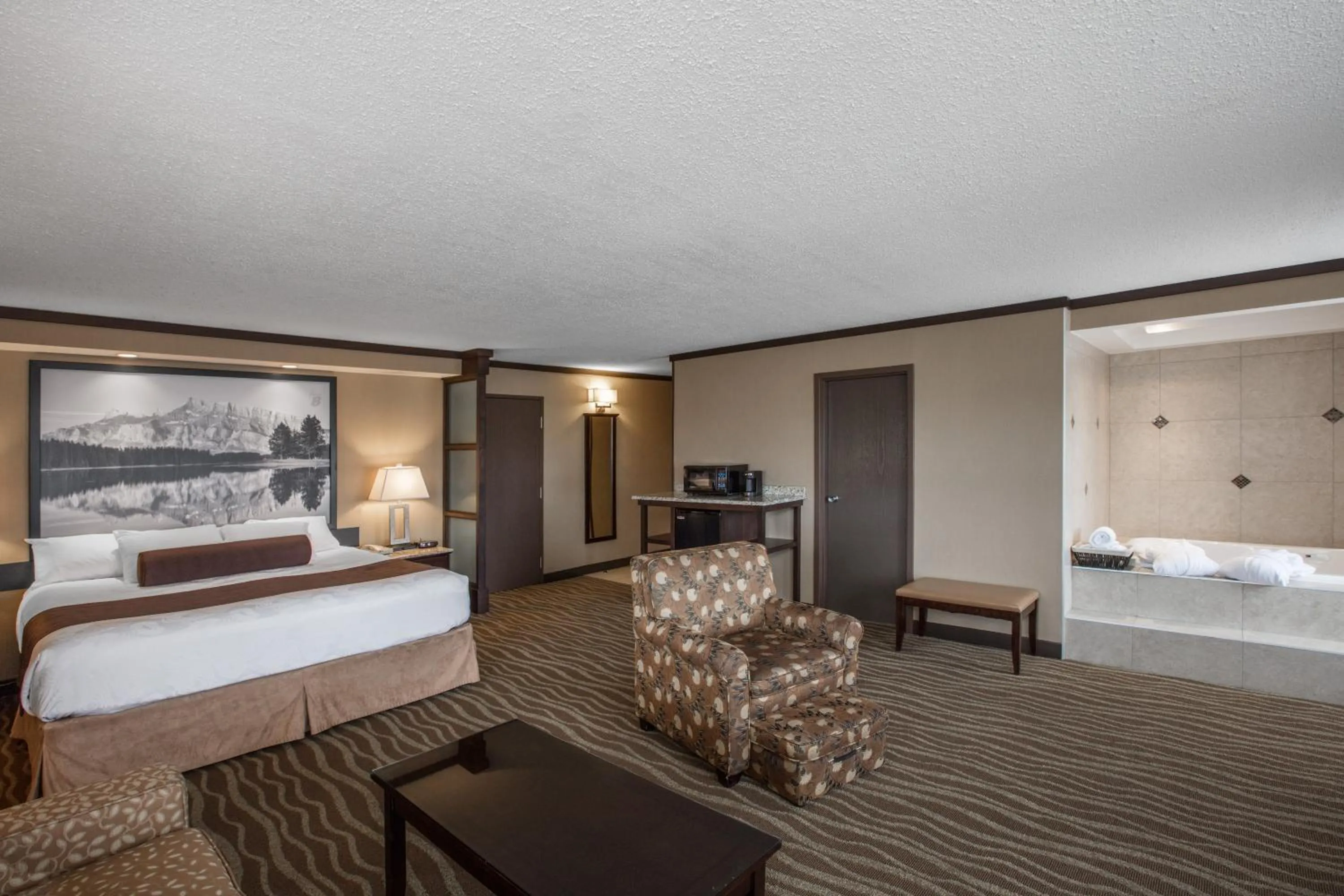 Bed in Siding 16 Lodge