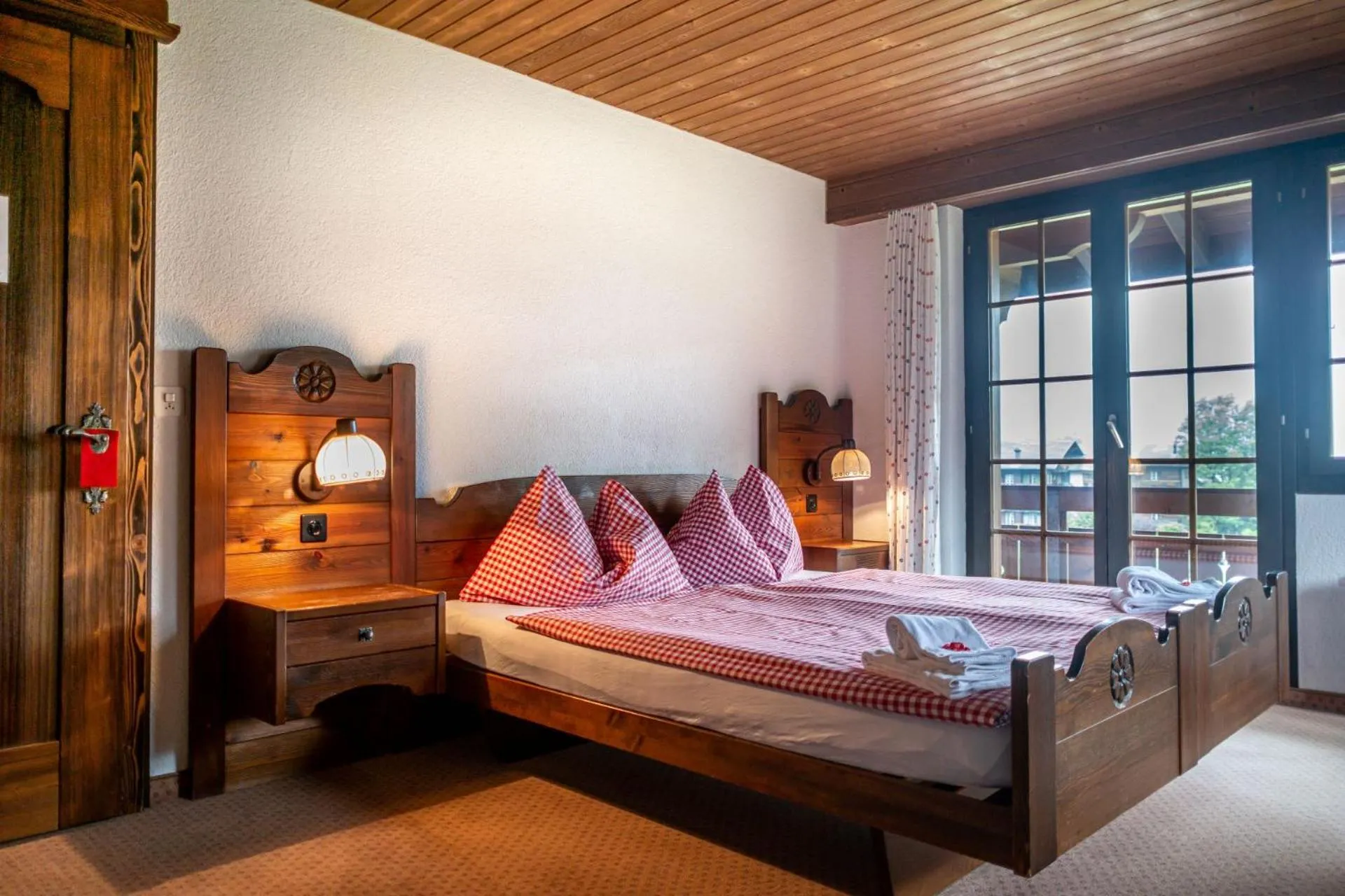 Bed in Hotel Gletscherblick Grindelwald
