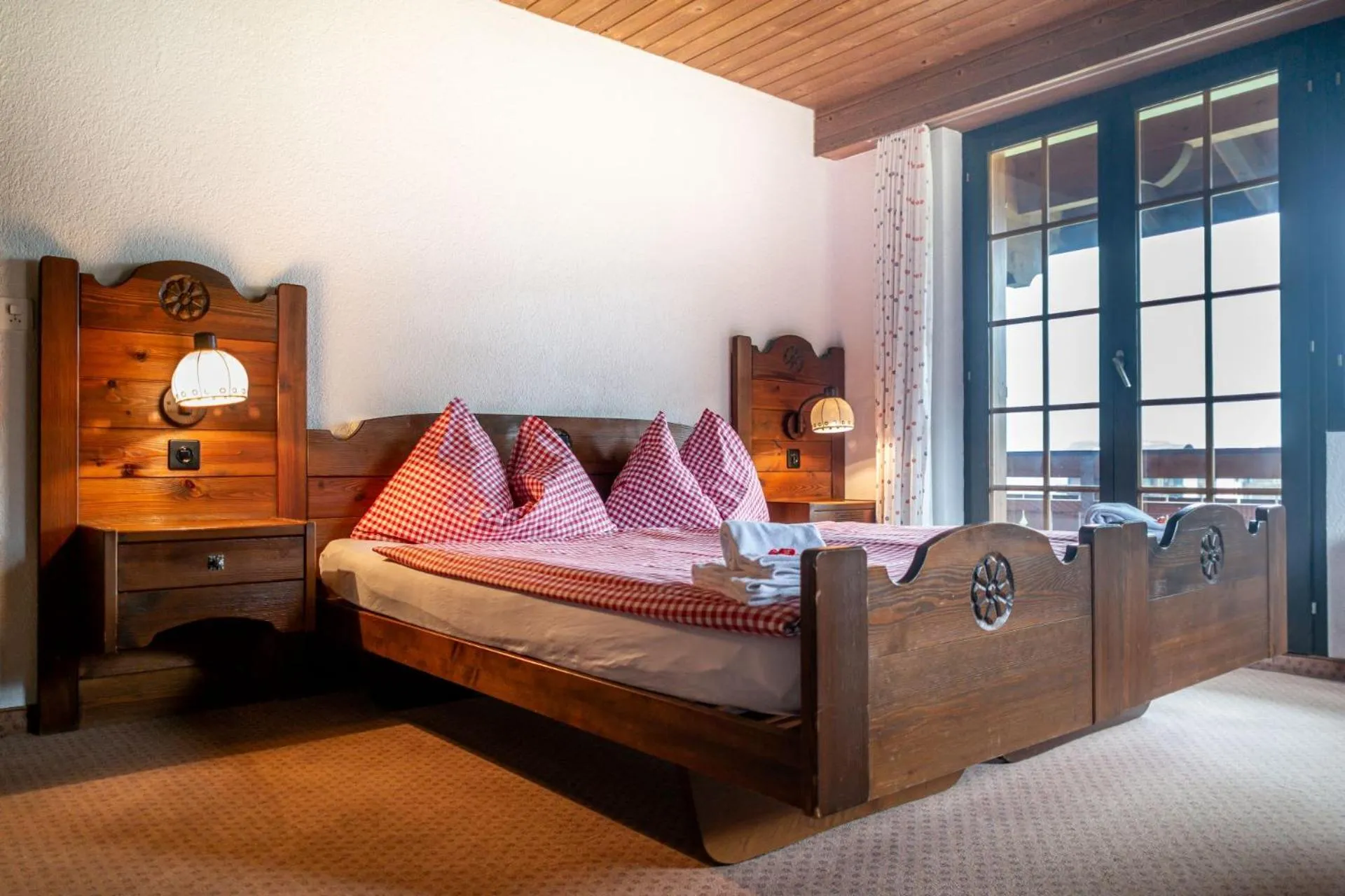 Bed in Hotel Gletscherblick Grindelwald