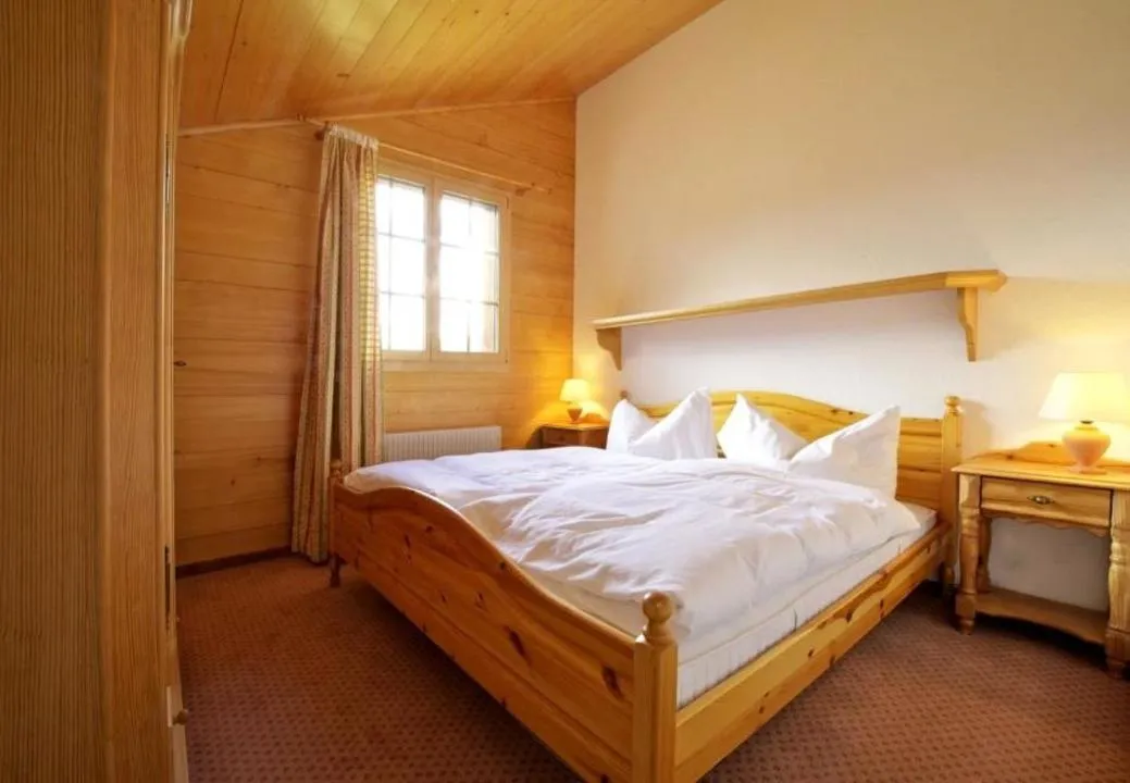 Bed in Hotel Gletscherblick Grindelwald