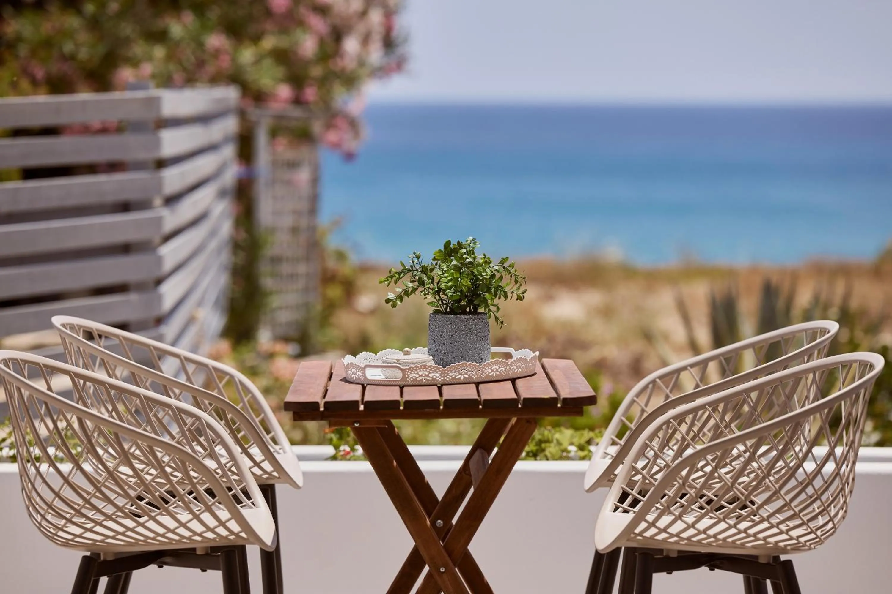 Balcony/Terrace in Muses Rooms Milos