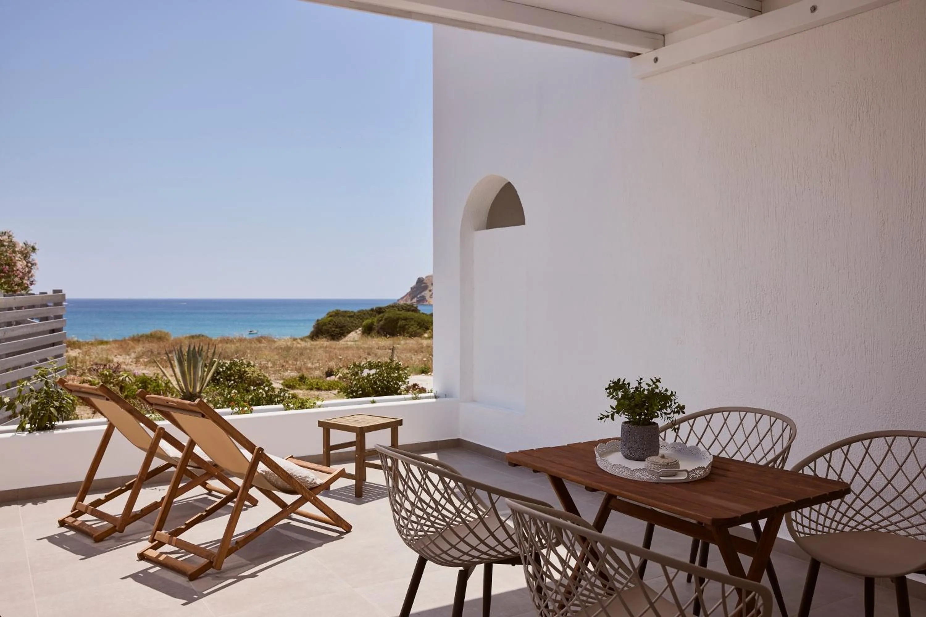 View (from property/room) in Muses Rooms Milos