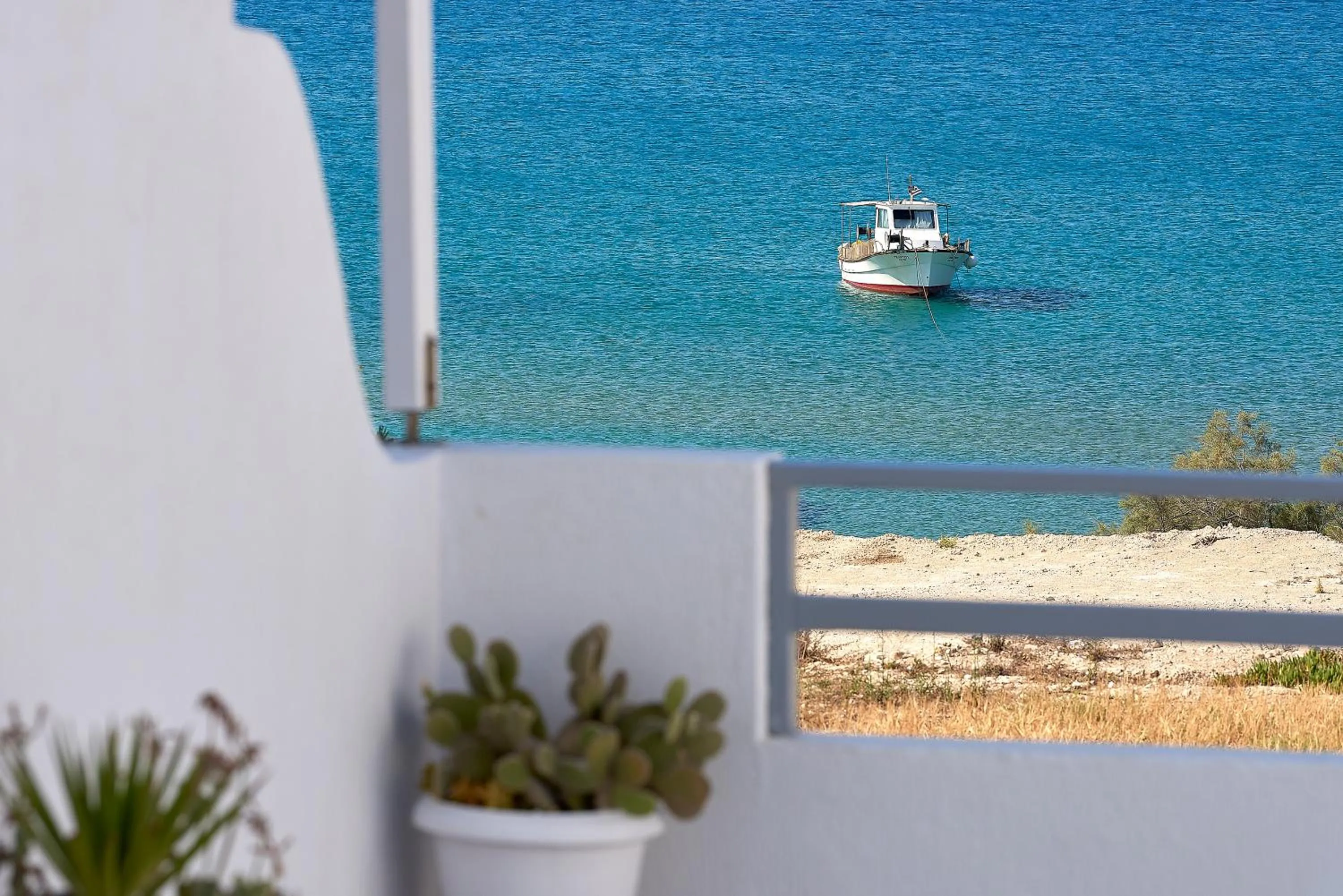 Balcony/Terrace in Muses Rooms Milos