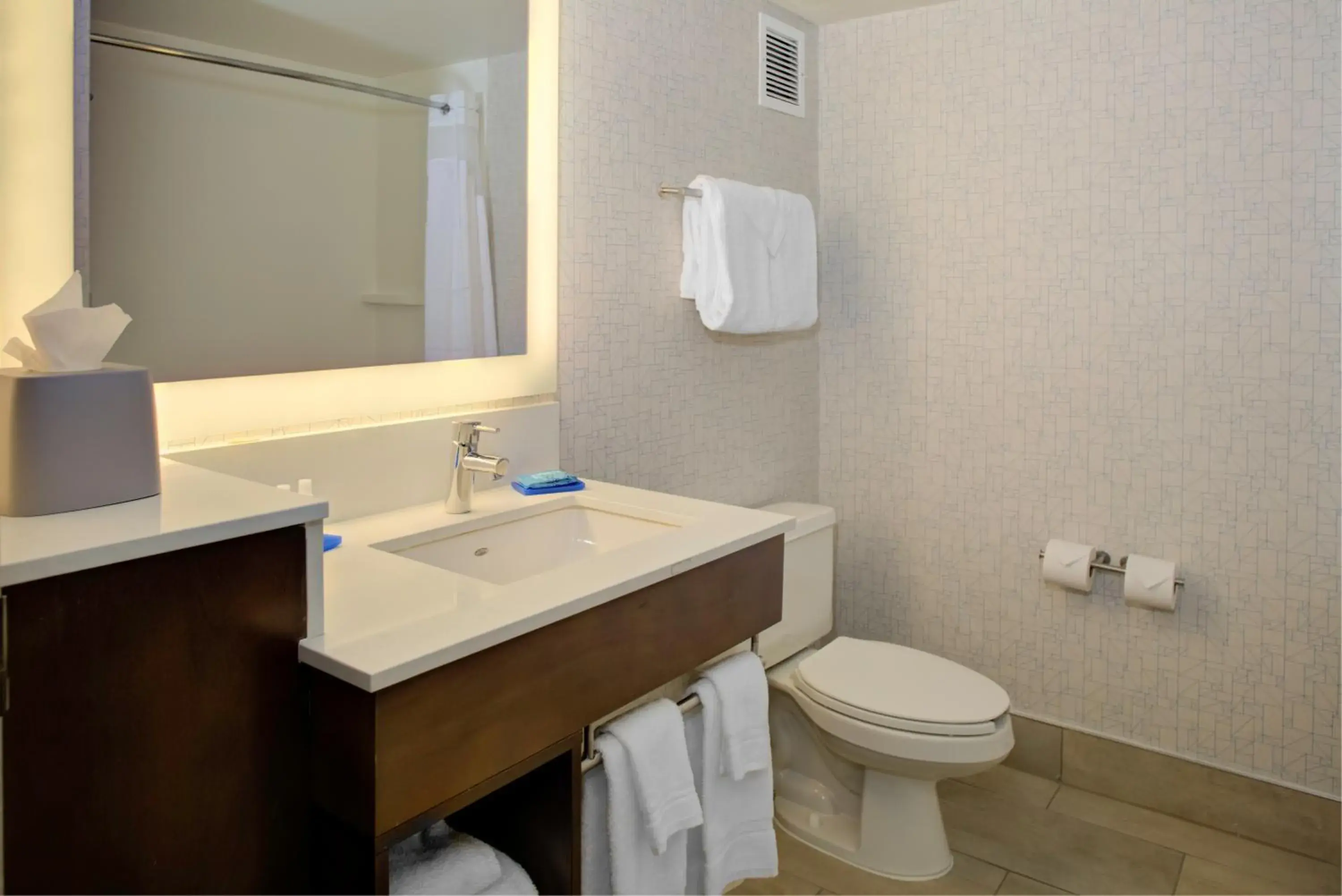 Standard King Room with Mobility Accessible Roll-In Shower in Holiday Inn Express - Chester by IHG Standard King Room with Mobility Accessible Roll-In Shower in Holiday Inn Express - Chester by IHG