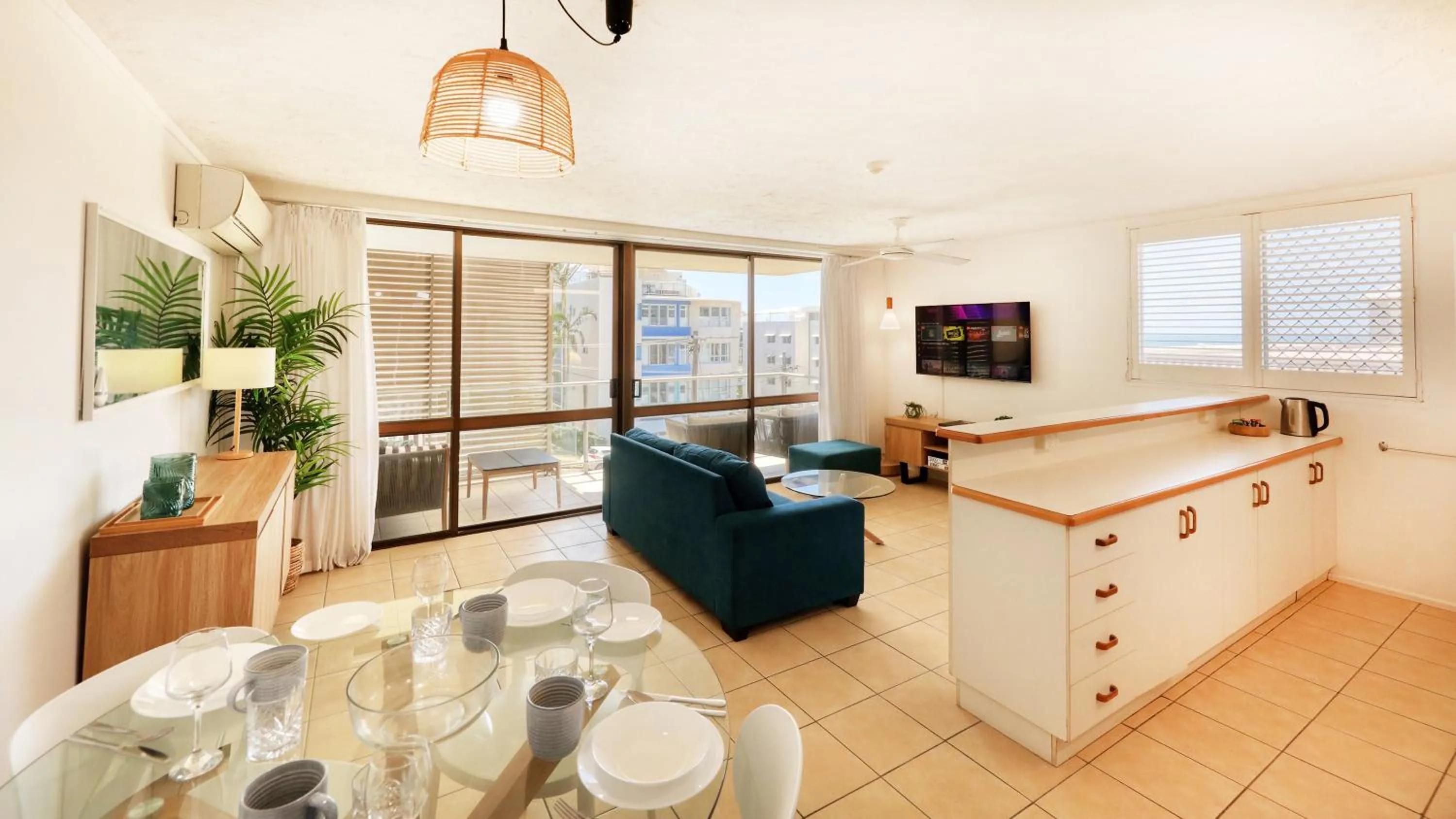 Living room in Merrima Court Holidays