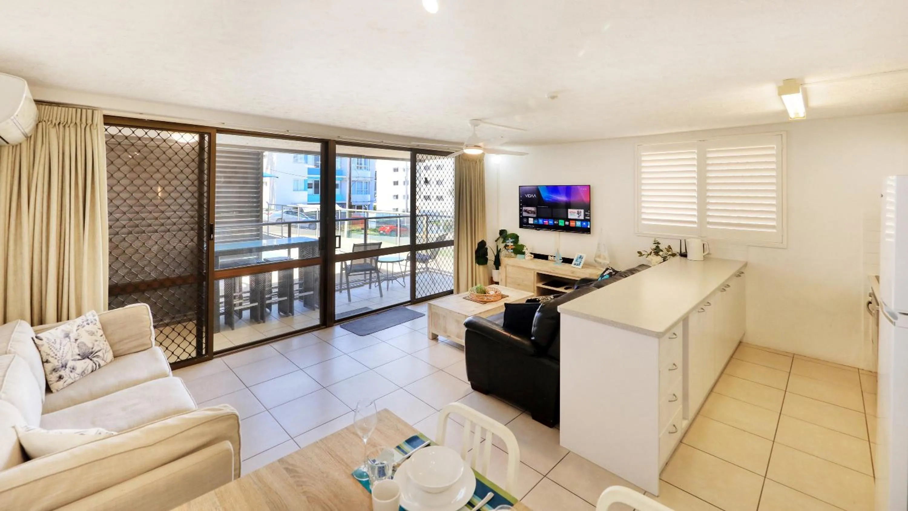 Living room in Merrima Court Holidays