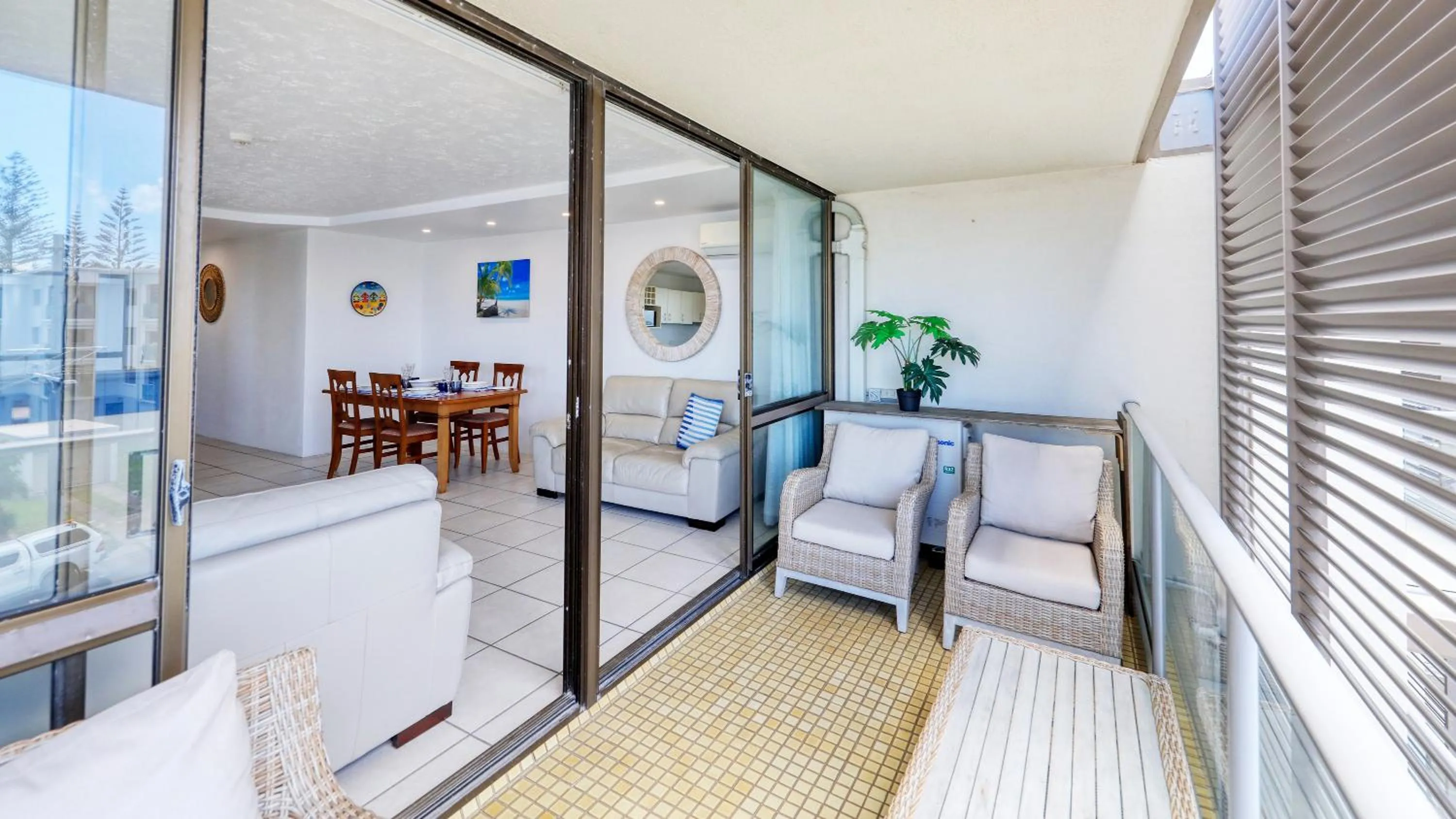 Balcony/Terrace in Merrima Court Holidays