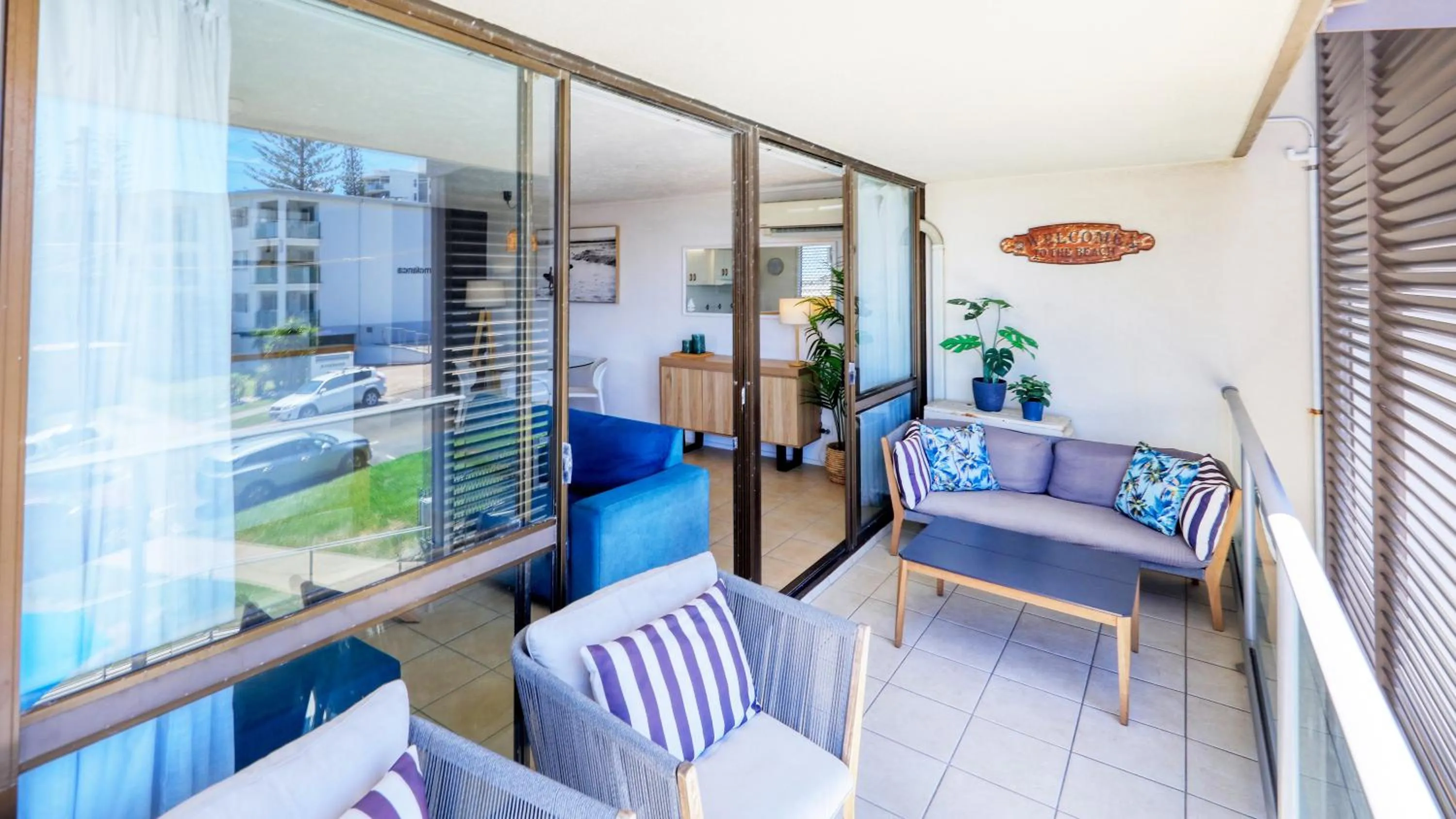 Balcony/Terrace in Merrima Court Holidays