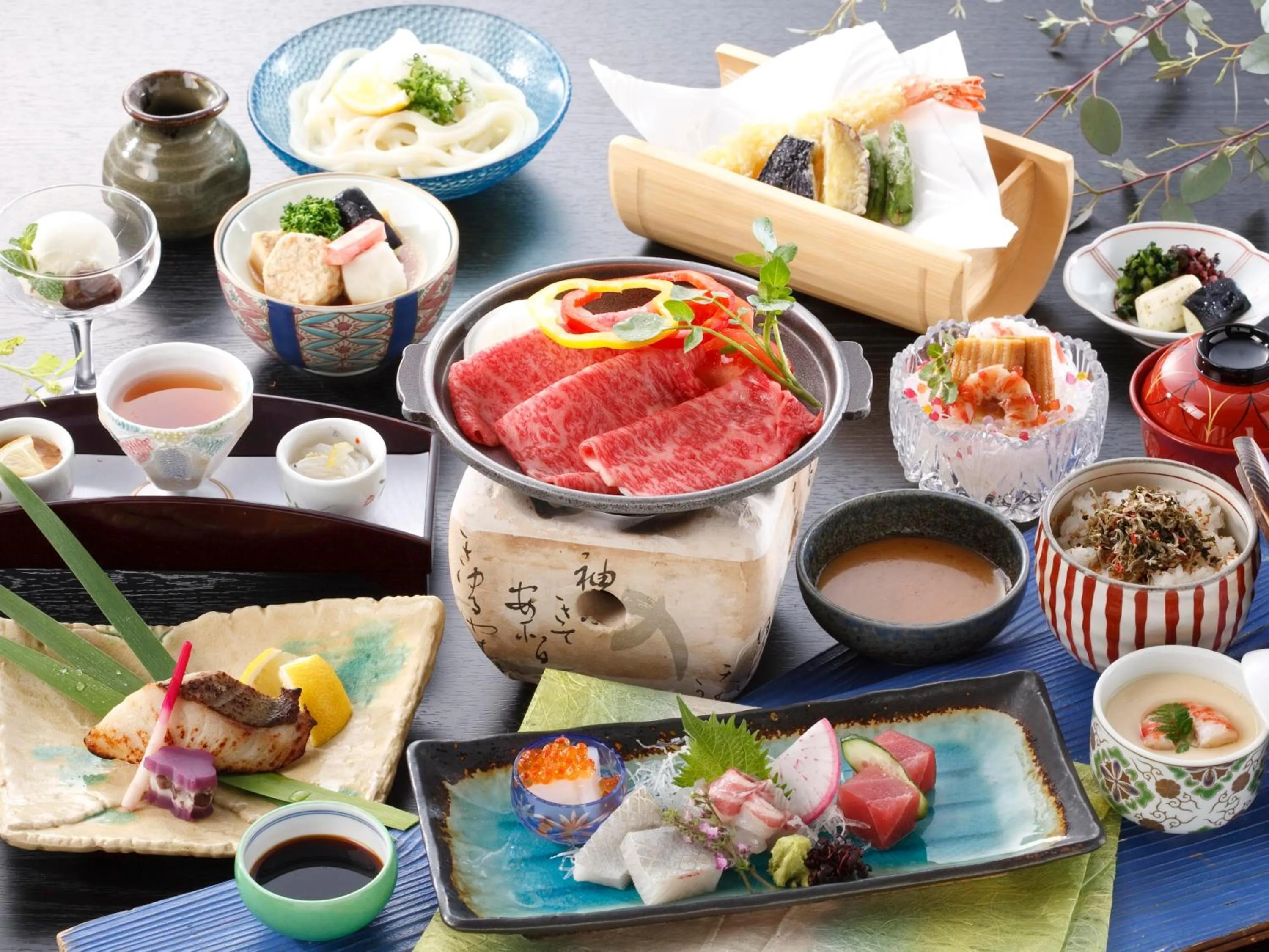 Food in Kotohira Onsen Kotosankaku