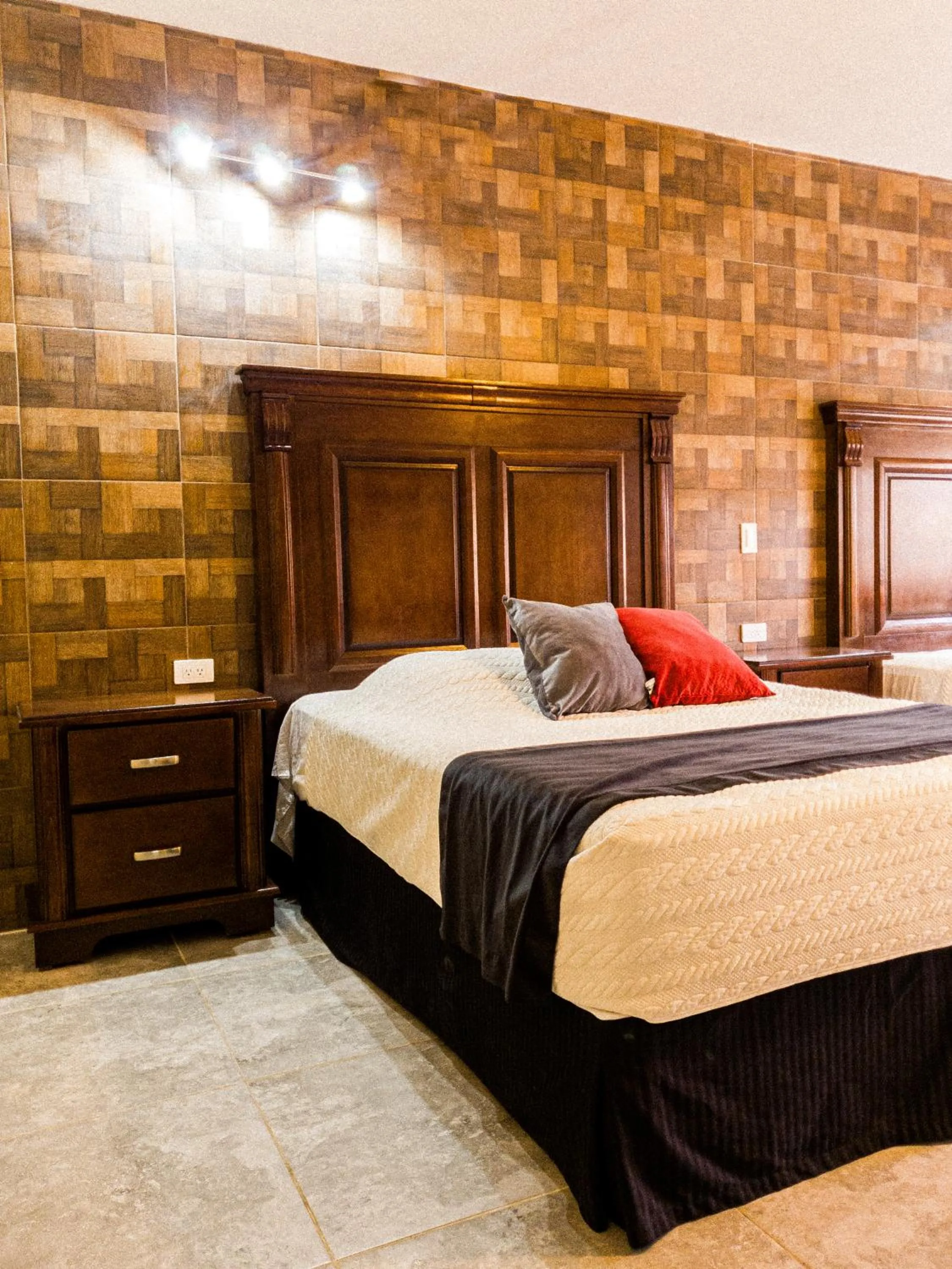 Bed in Hotel Posada Santa Fe Sabinas