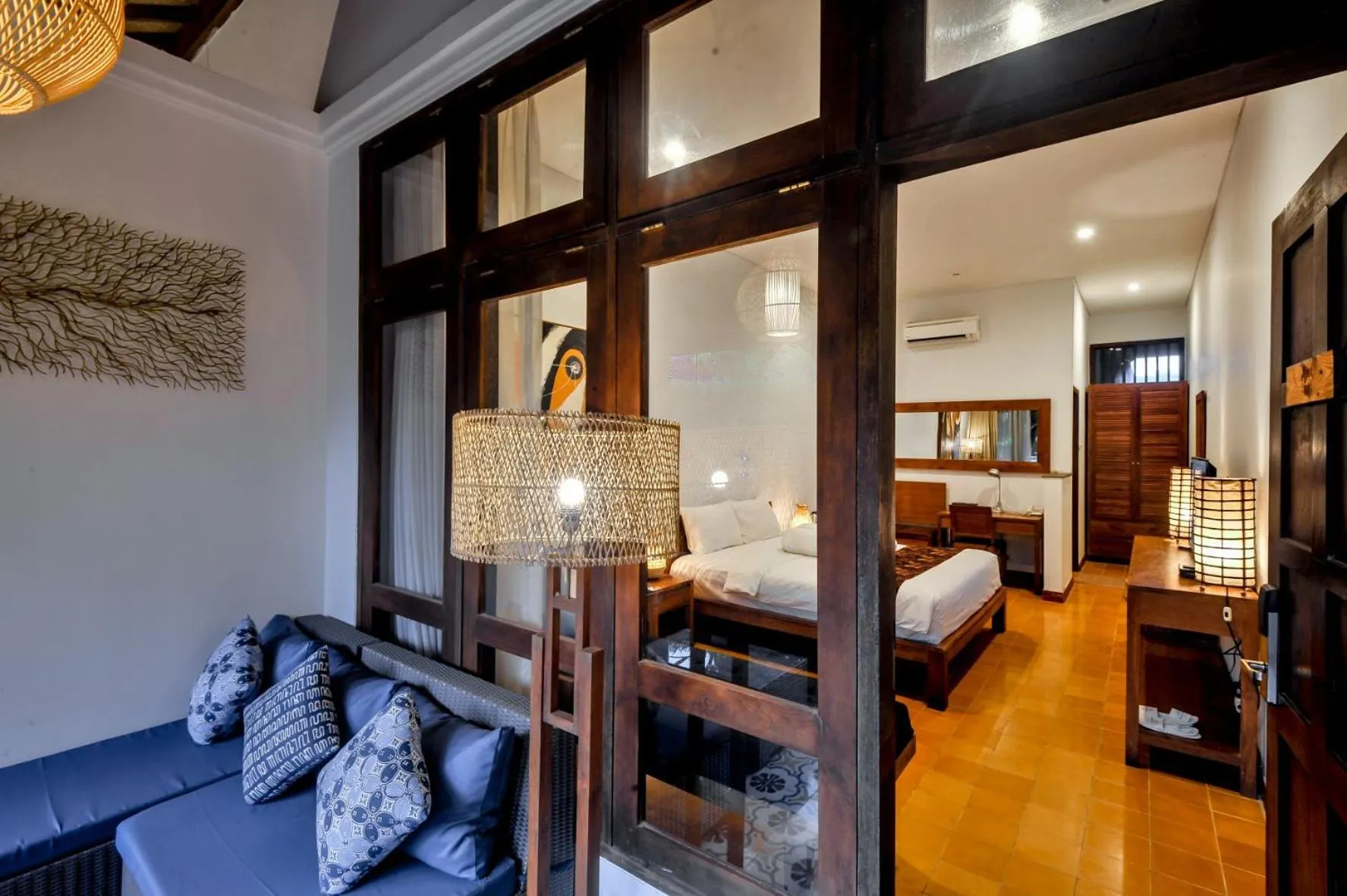 Balcony/Terrace, Bed in Rumah Mertua Heritage