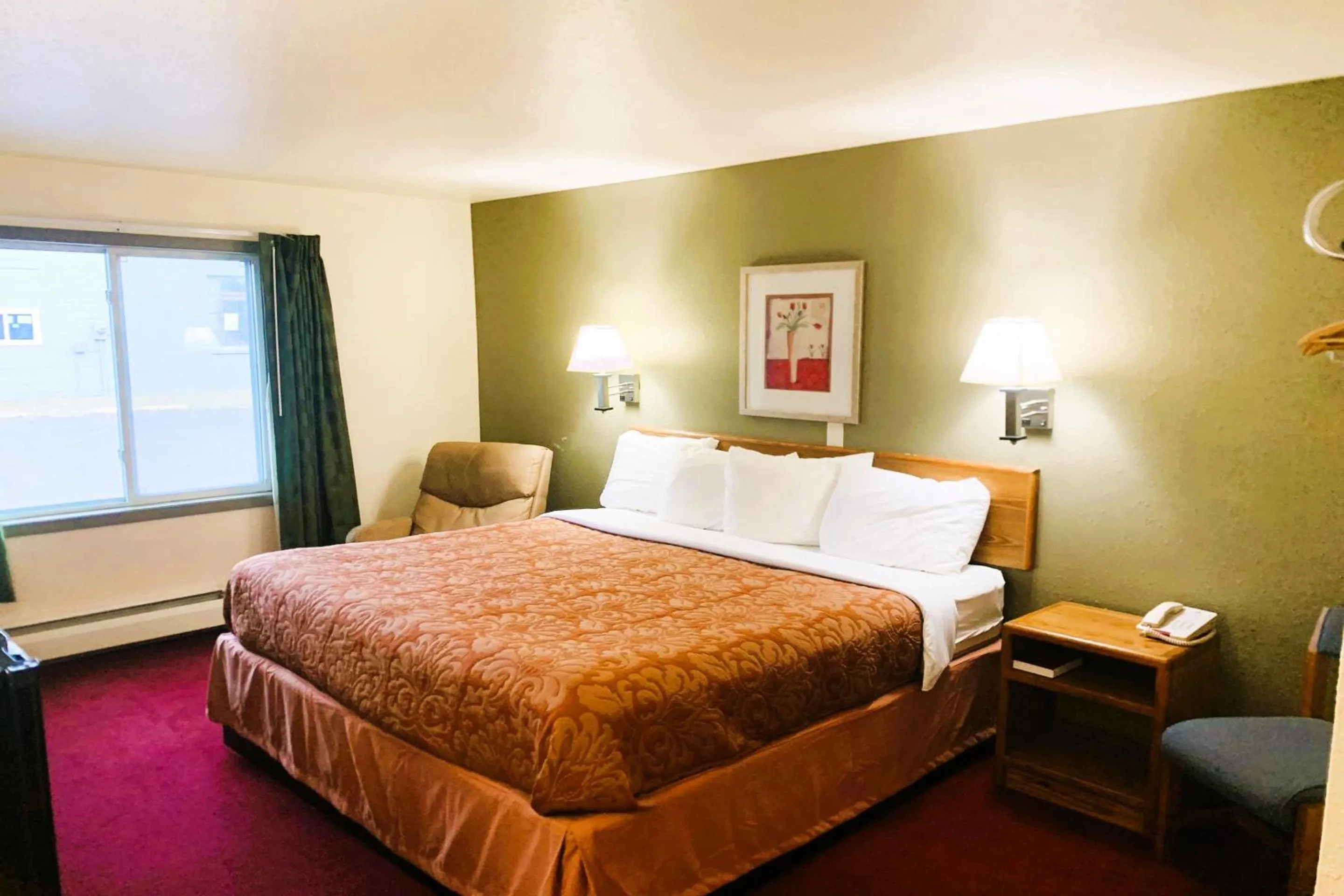 Bedroom, Bed in Love Hotels Staples by OYO at HWY 10 MN