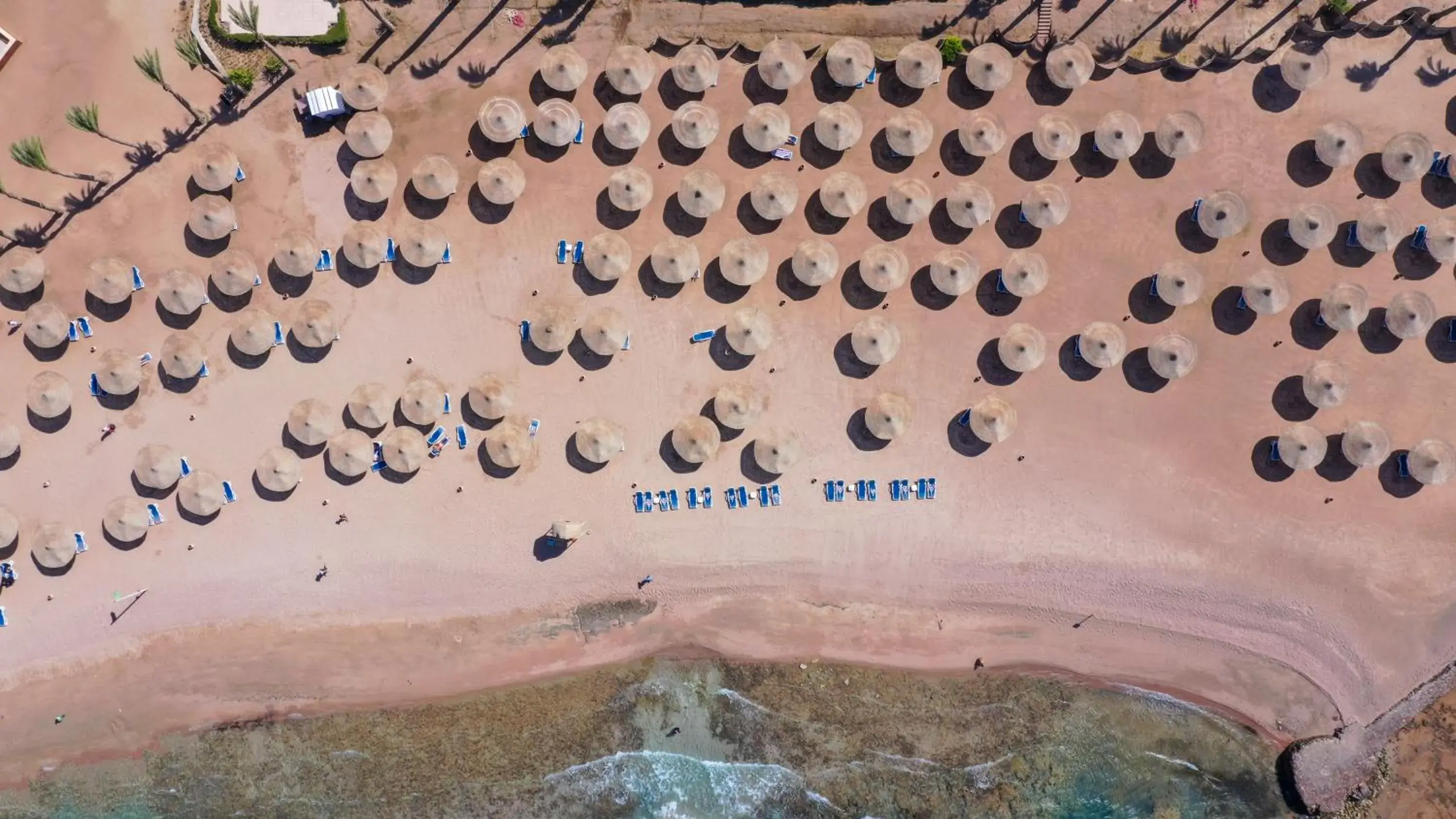 Beach, Bird's-eye View in Blend Club Aqua Resort