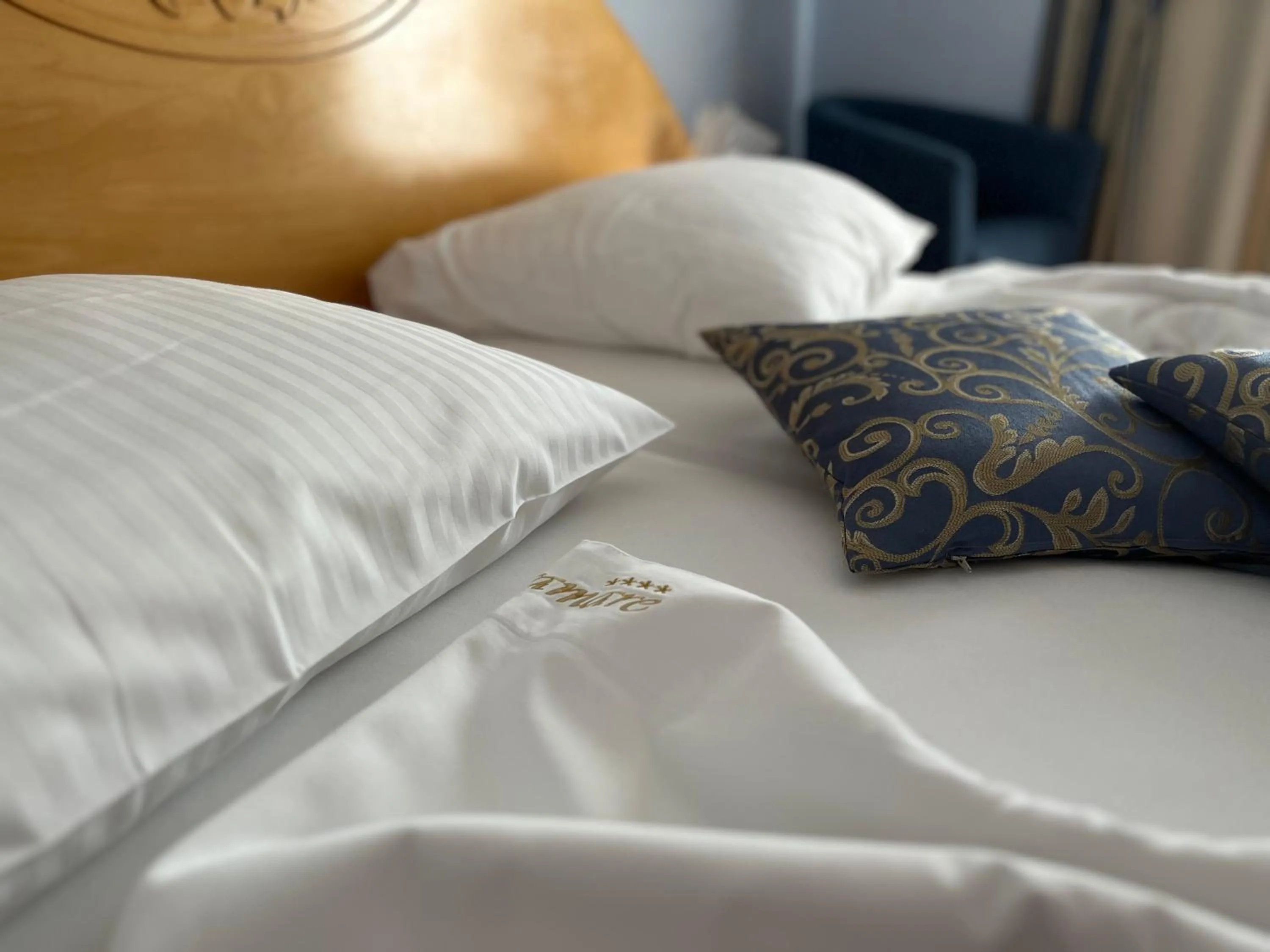 Bed in Hotel Miramare