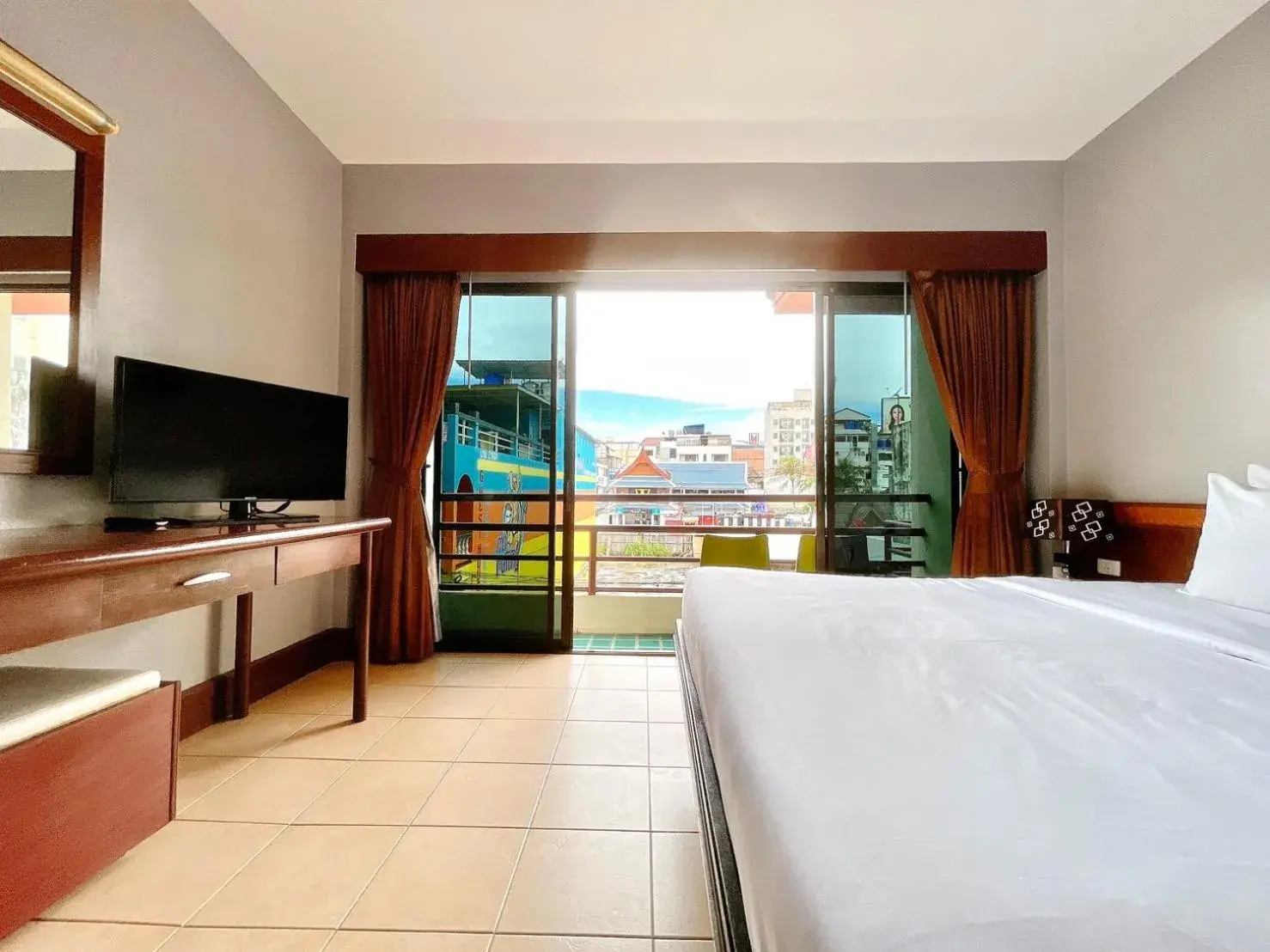 City view, Bed in C & N Hotel Patong, Phuket City view, Bed in C & N Hotel Patong, Phuket