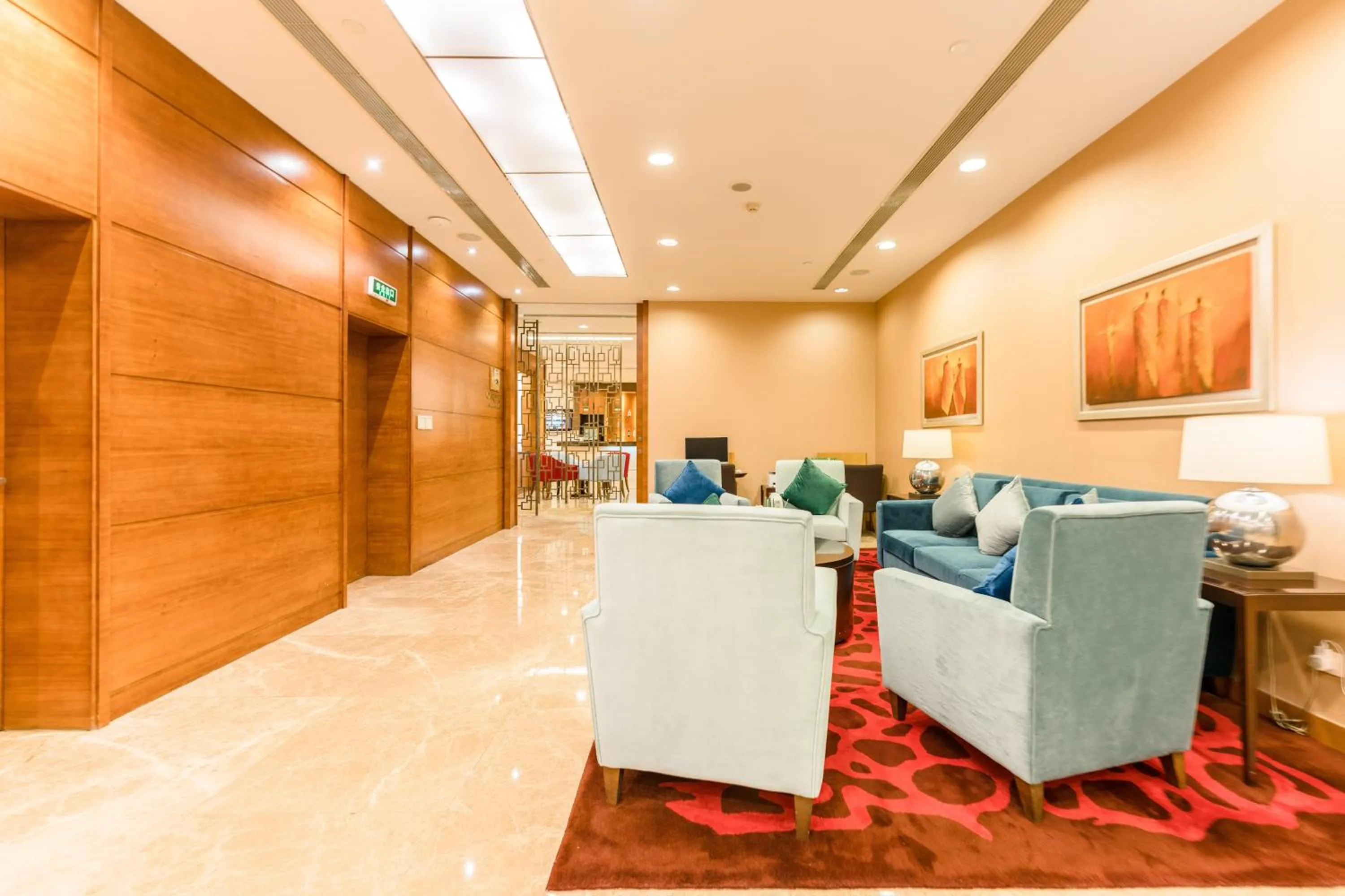 Seating area in Oakwood Residence Shanghai