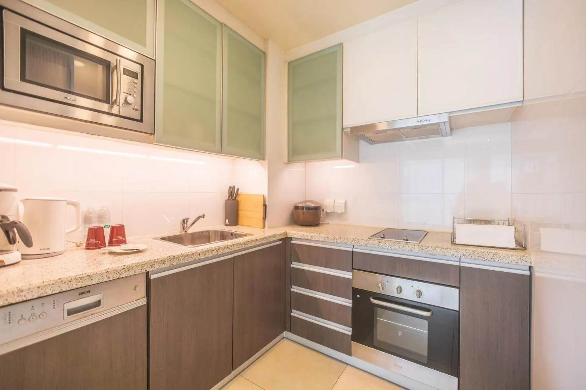 Kitchen or kitchenette in Oakwood Residence Shanghai