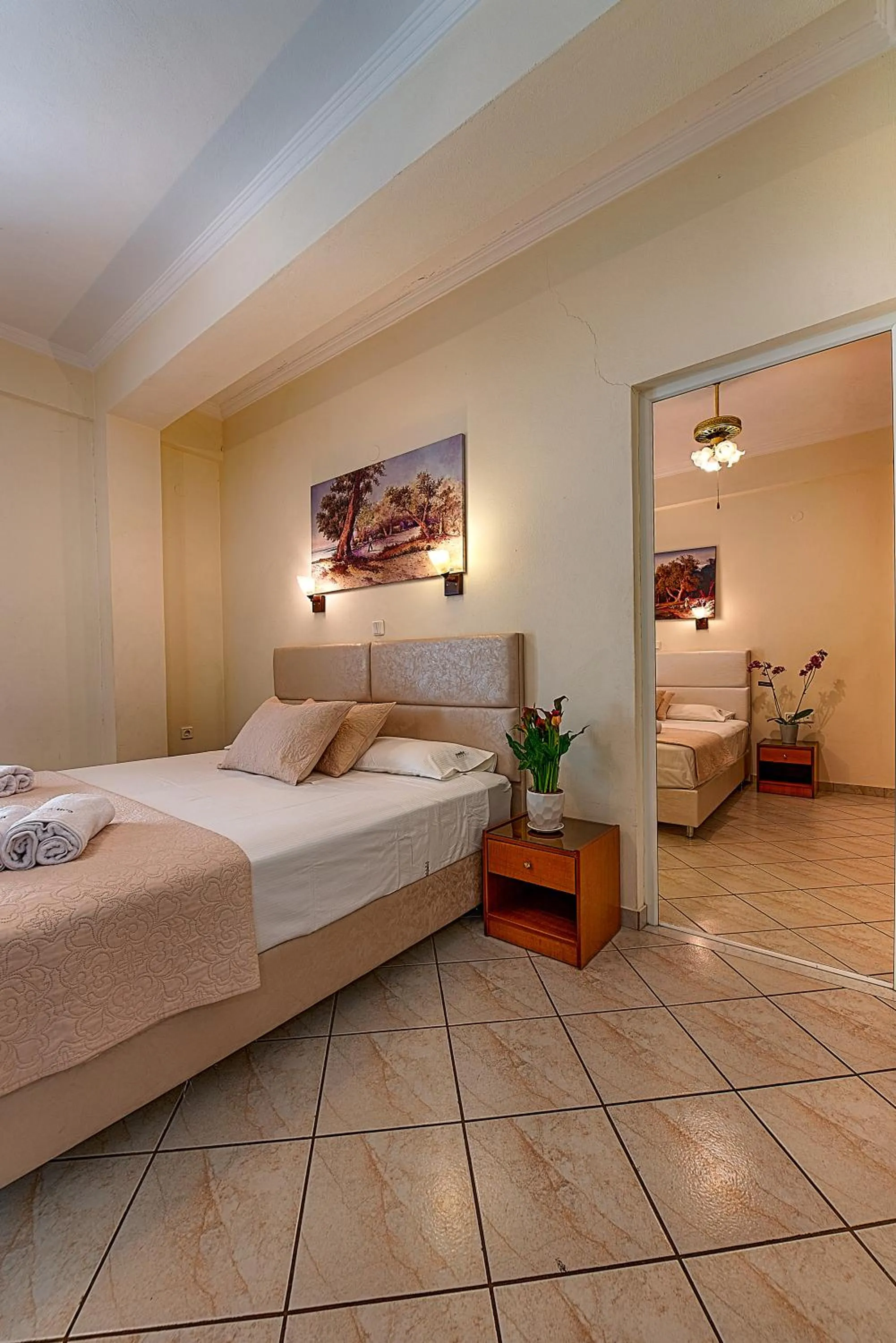 Bed in Angelica Hotel