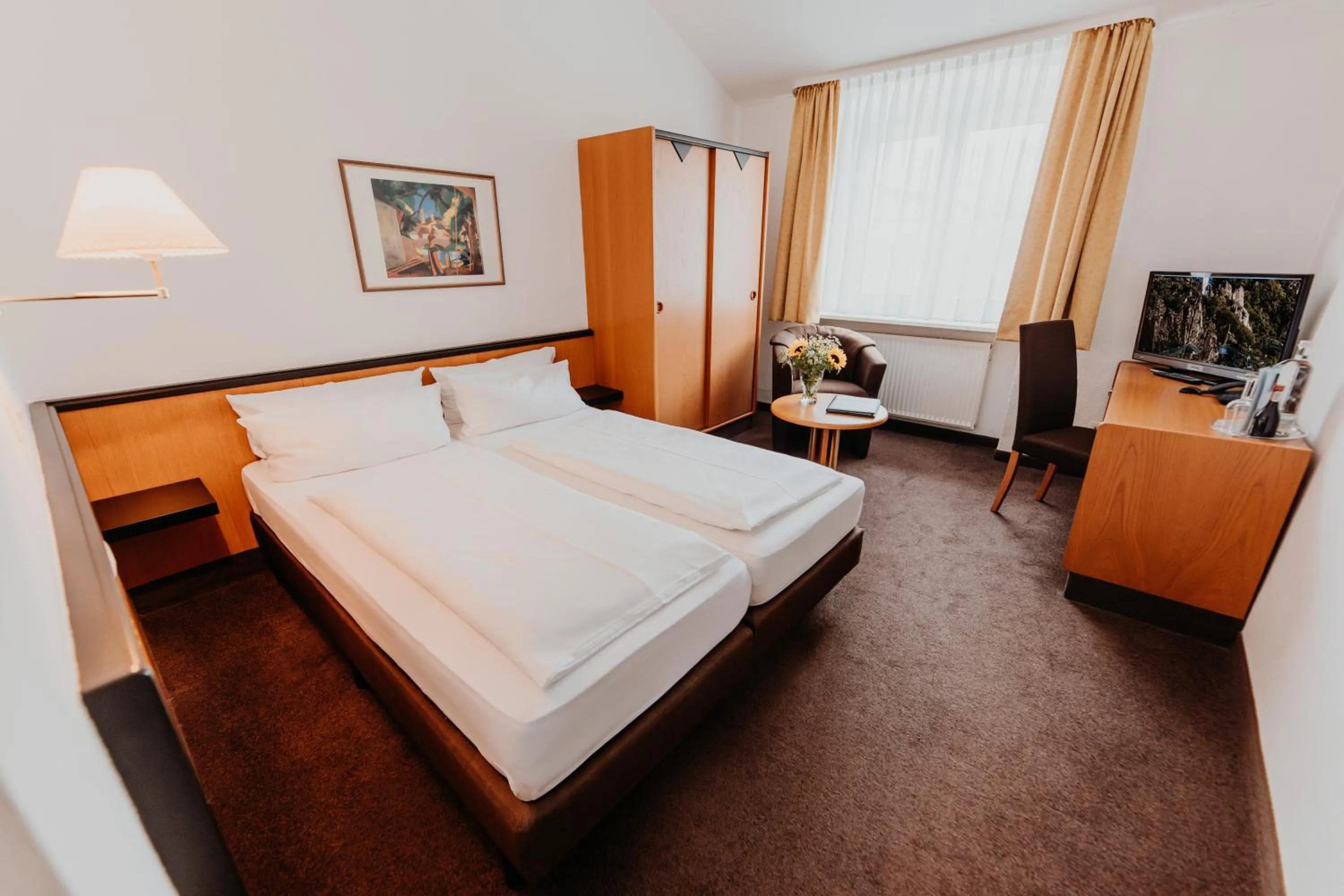 Bed in Sonnenhotel Hoher Hahn