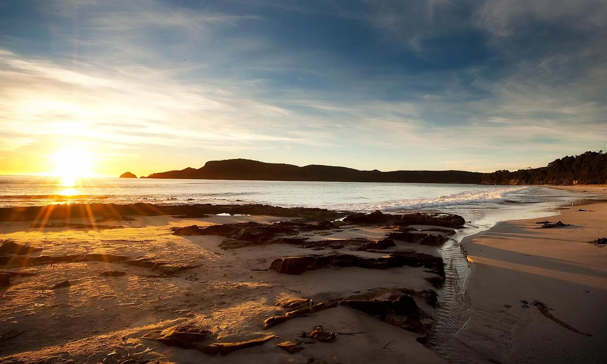 Beach in 43 Degrees Bruny Island