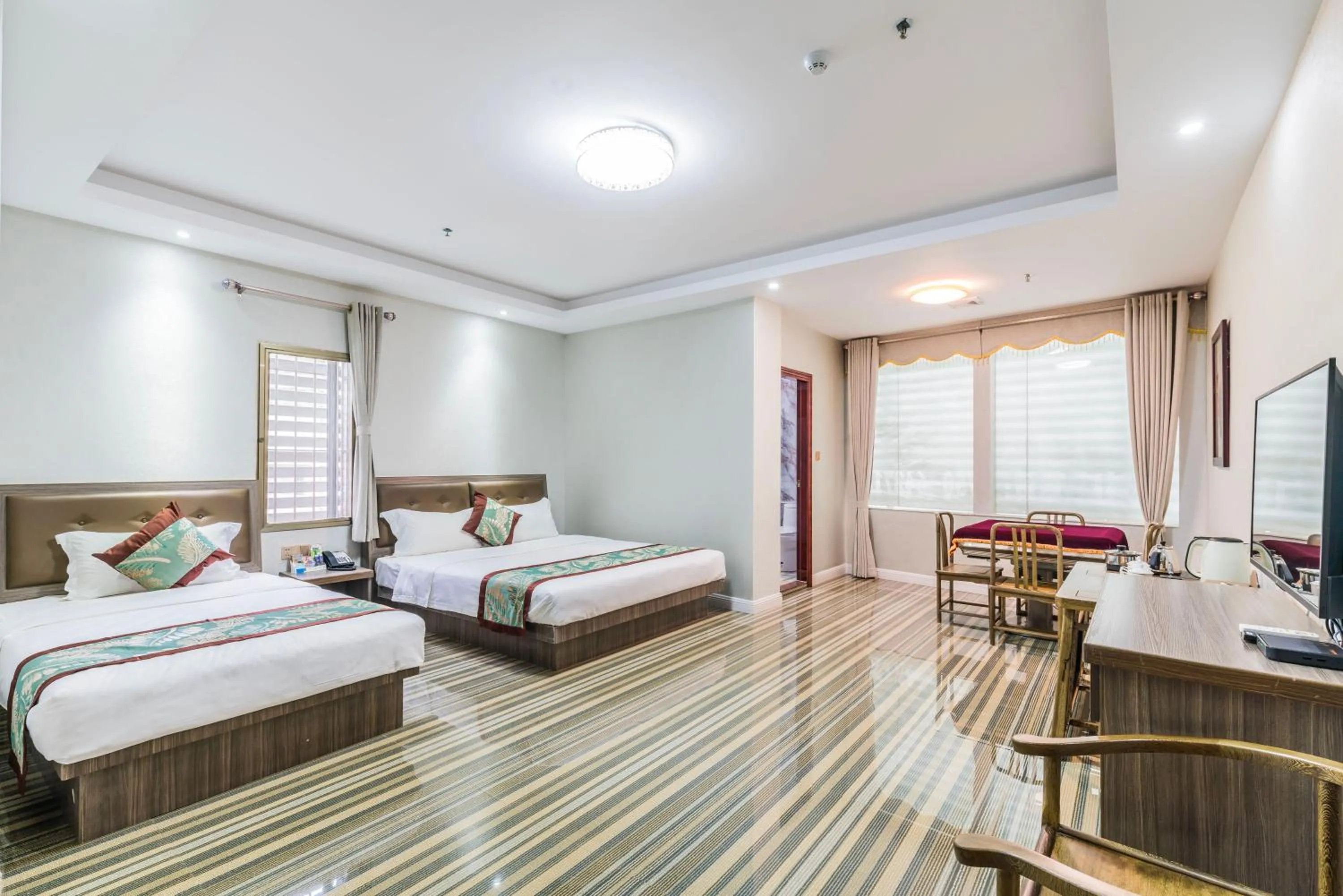 Bed in Shengli Hydrotherapy Vacation Hotel
