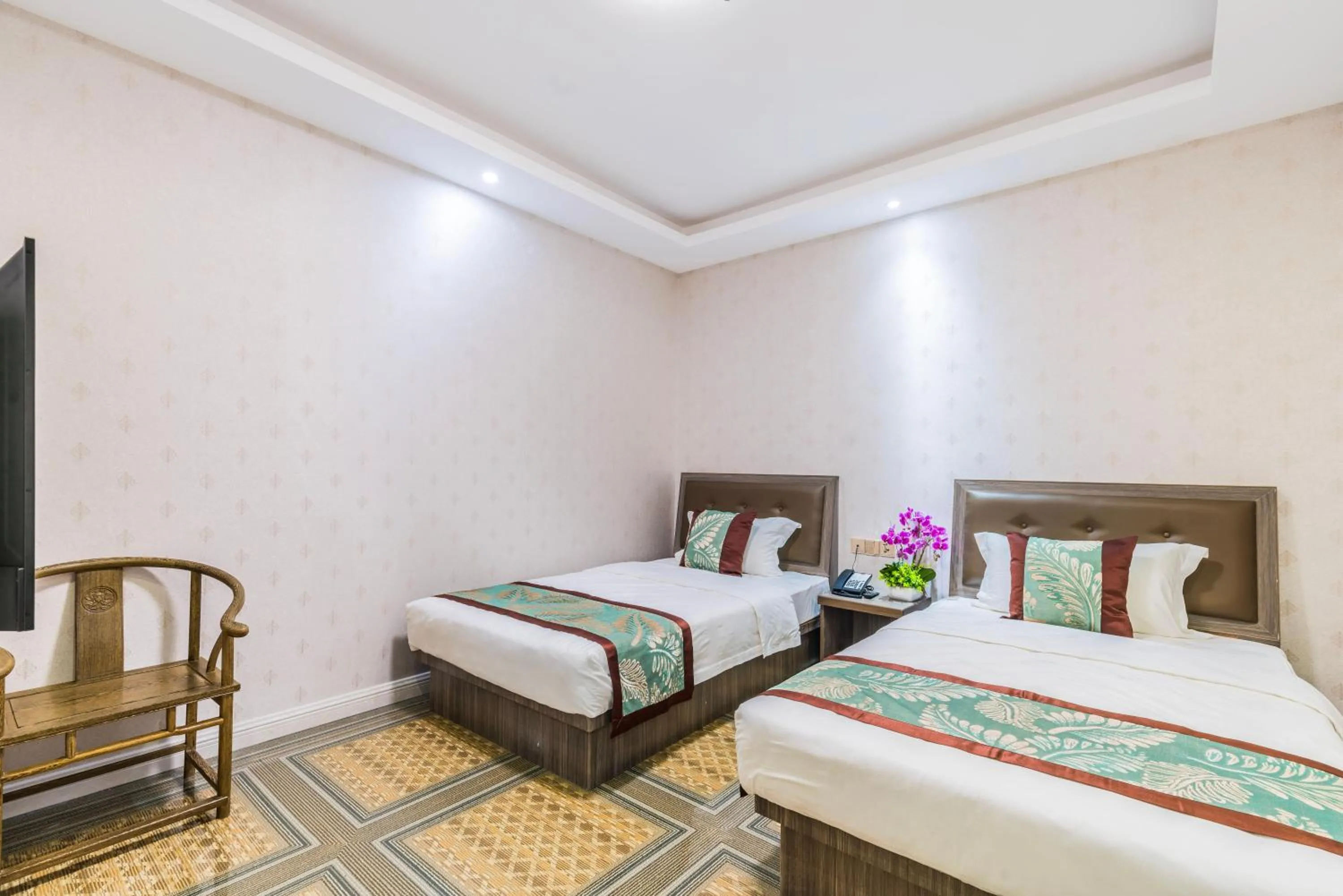 Bed in Shengli Hydrotherapy Vacation Hotel