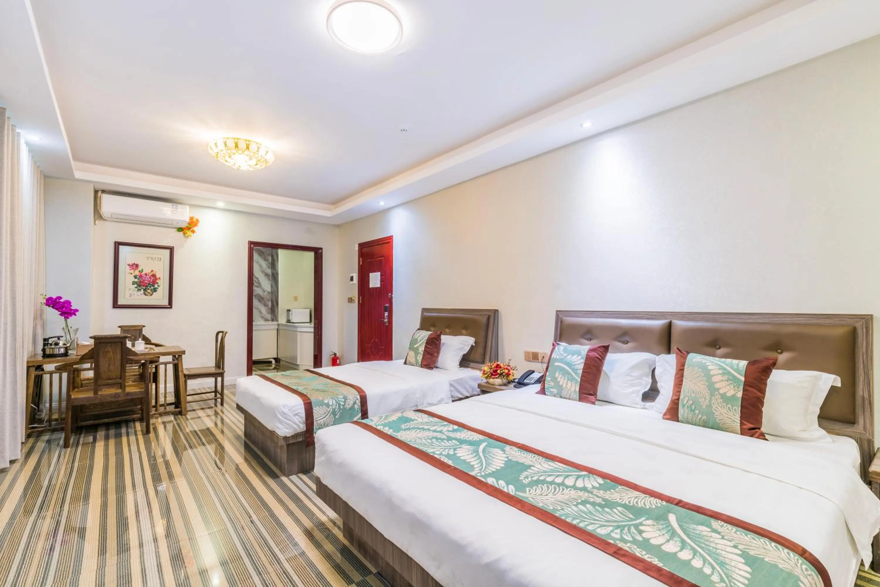 Bed in Shengli Hydrotherapy Vacation Hotel