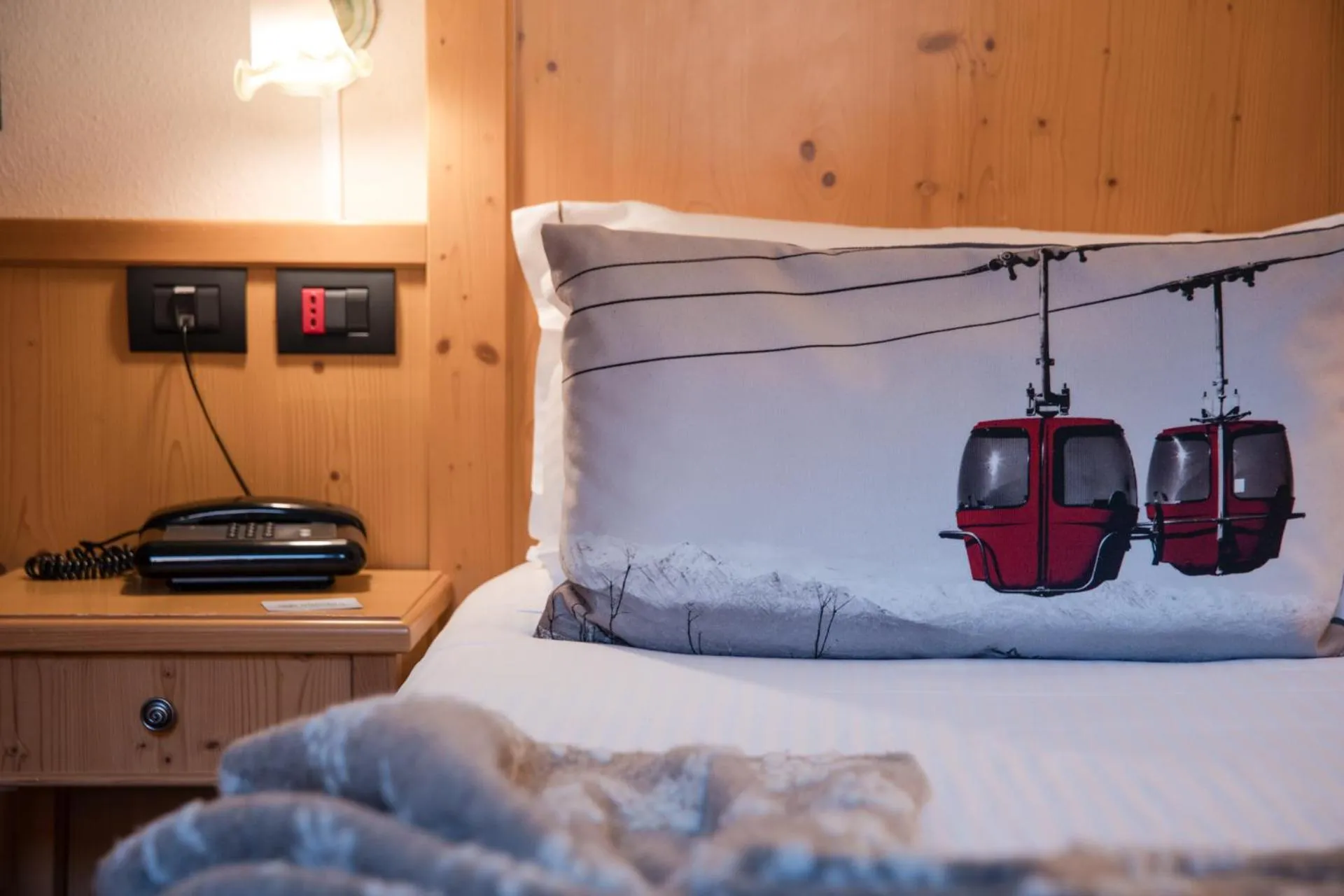 Decorative detail, Bed in Olimpia Hotel