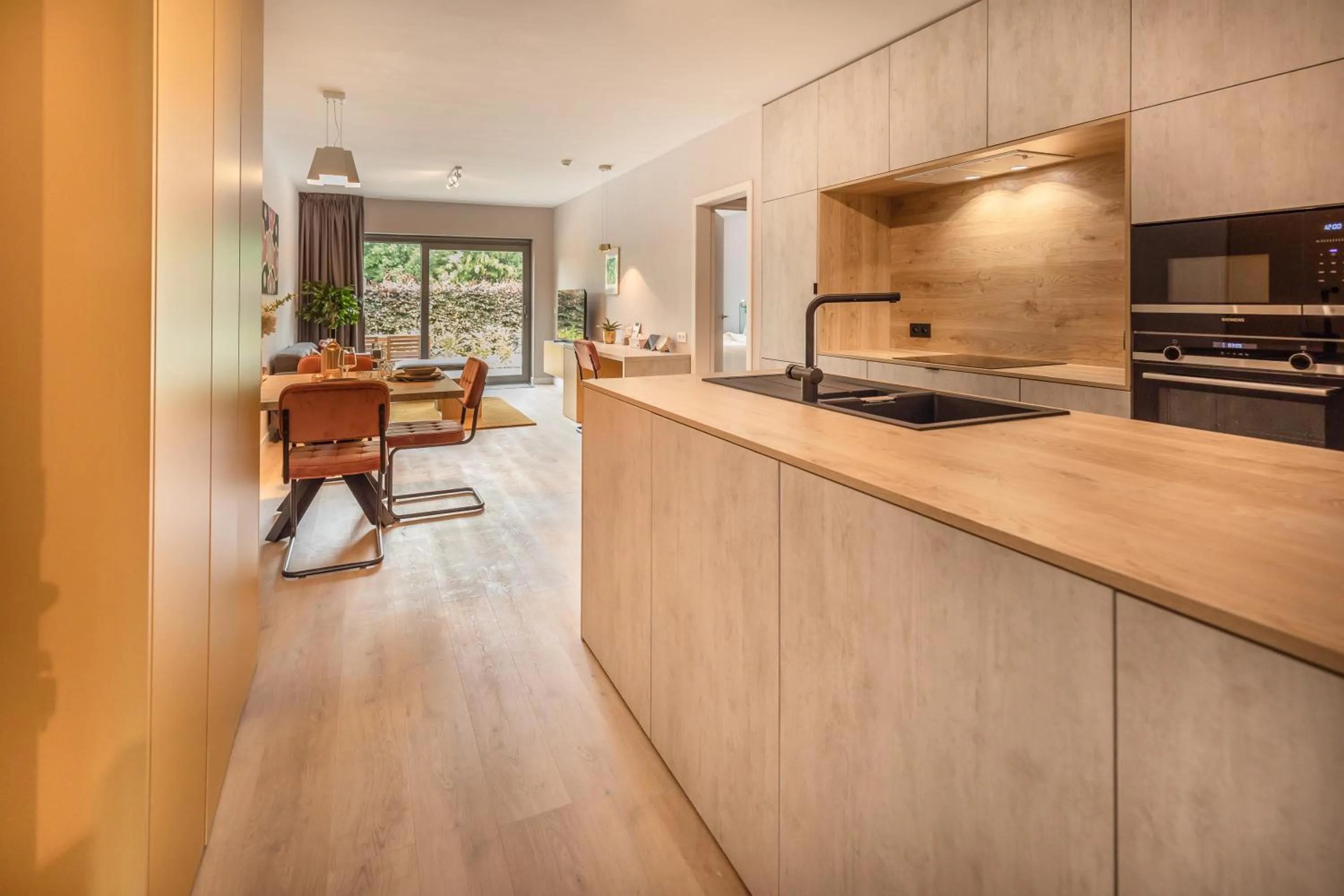 Kitchen or kitchenette in Abalona Hotel & Apartments