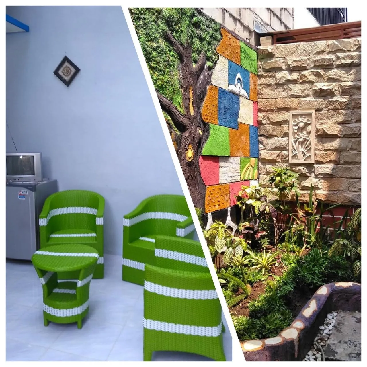 Inner courtyard view in Villa Batu Safir