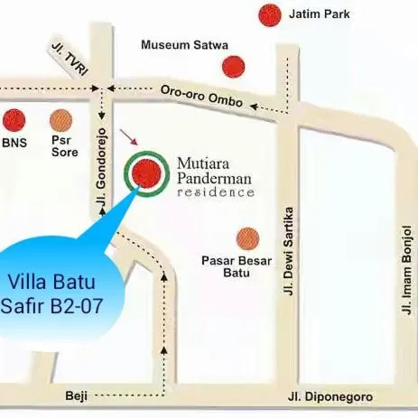Floor plan in Villa Batu Safir