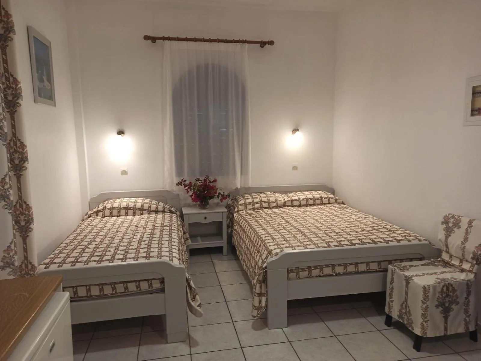 Bed in Ancient Thera Studios