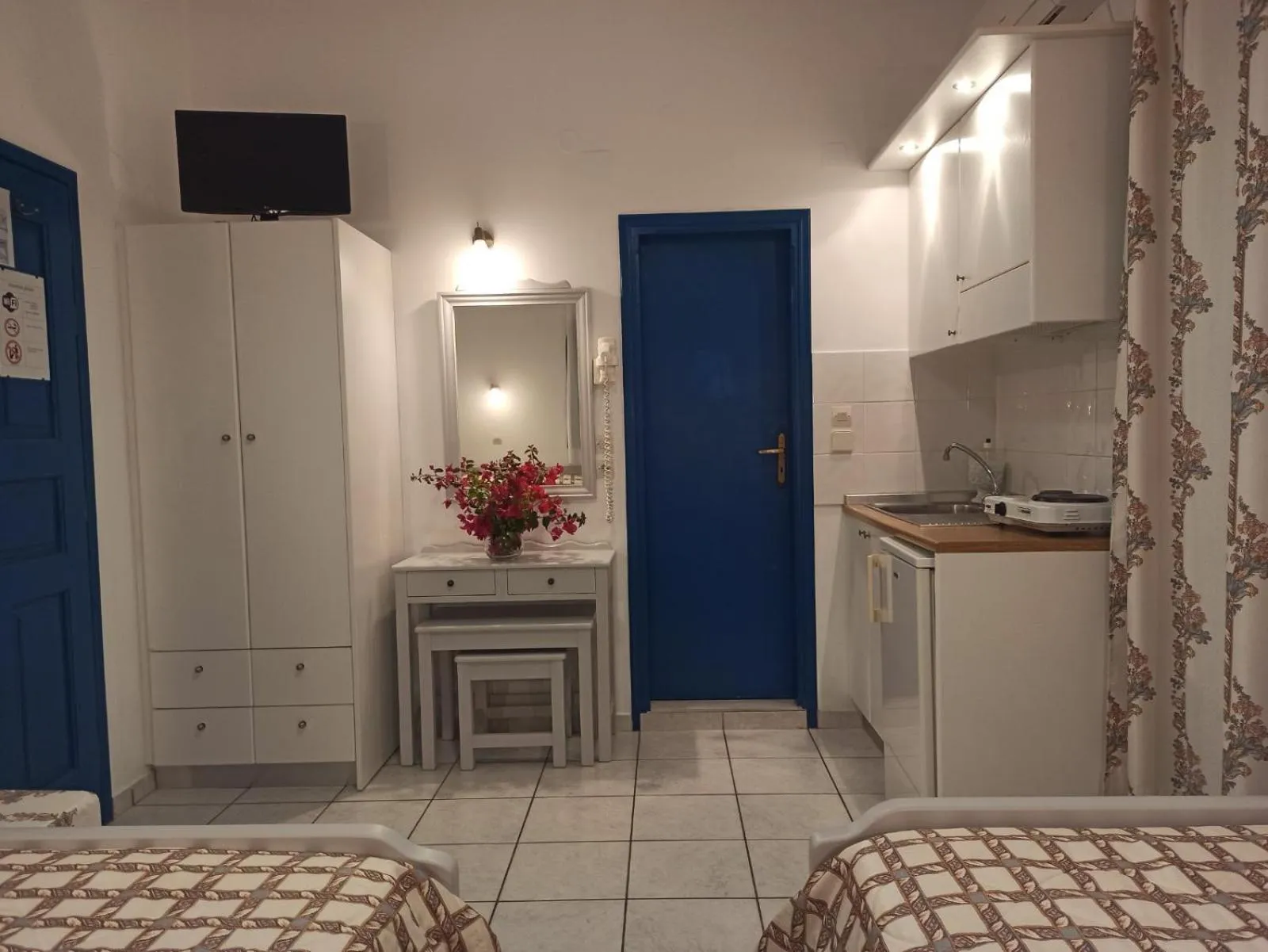 Bed in Ancient Thera Studios