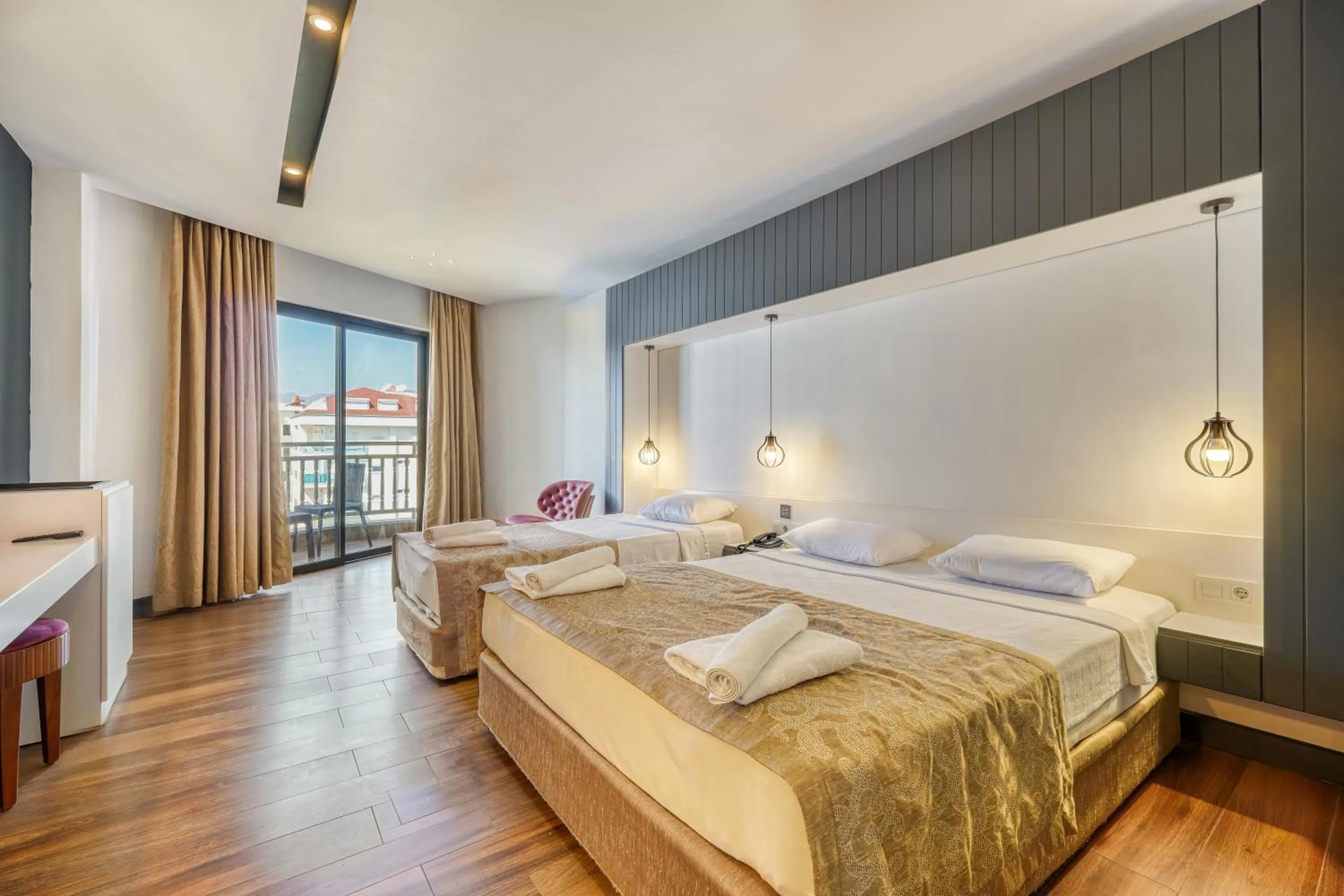 Bed in Sey Beach Hotel & Spa