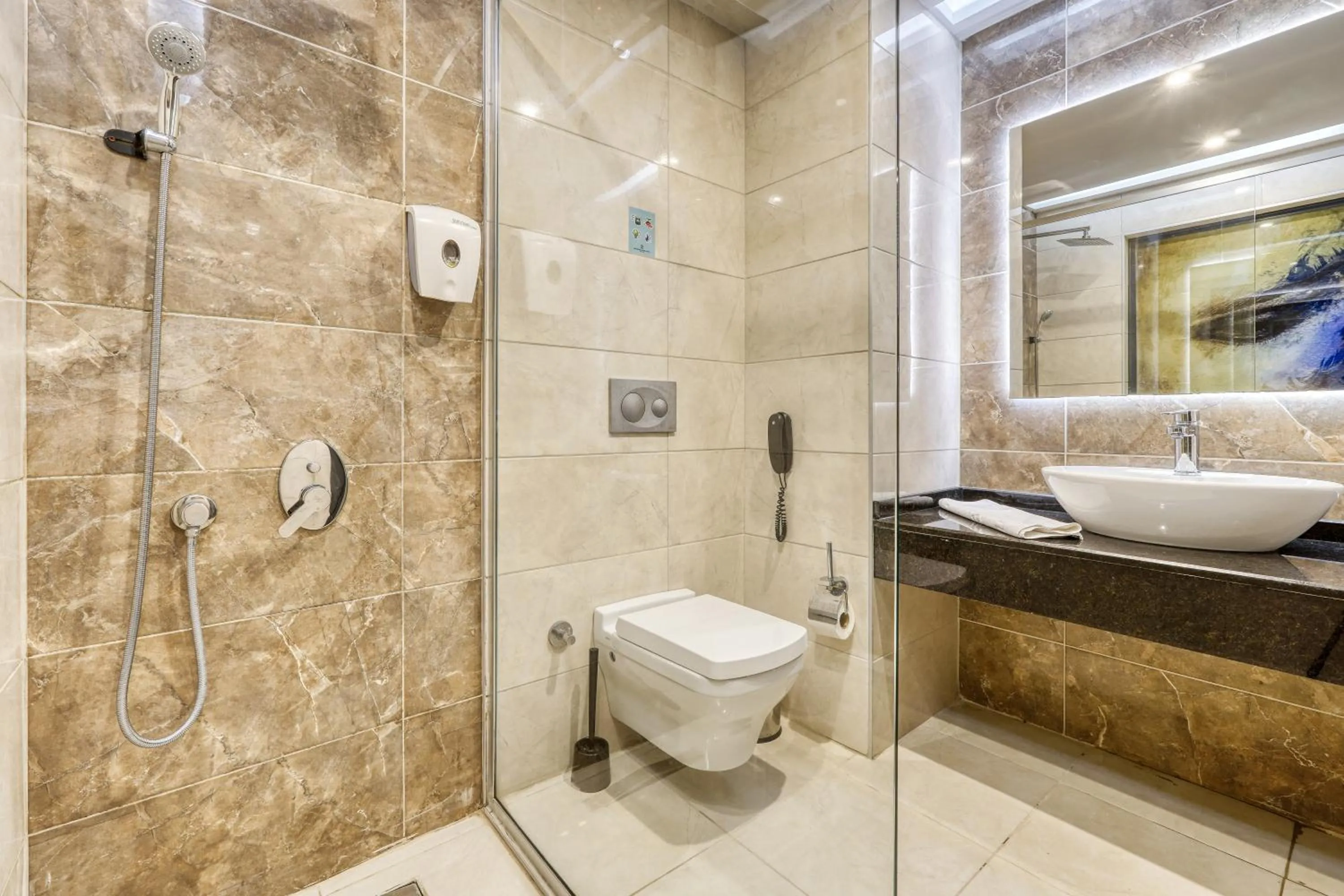 Toilet in Sey Beach Hotel & Spa