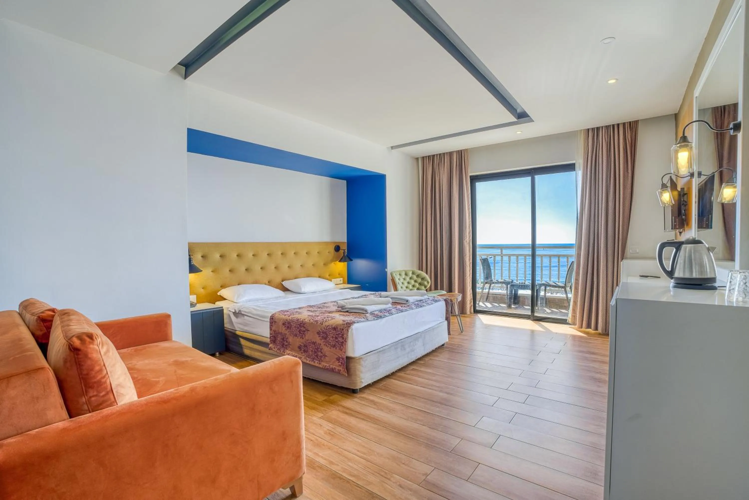 Bedroom, Bed in Sey Beach Hotel & Spa