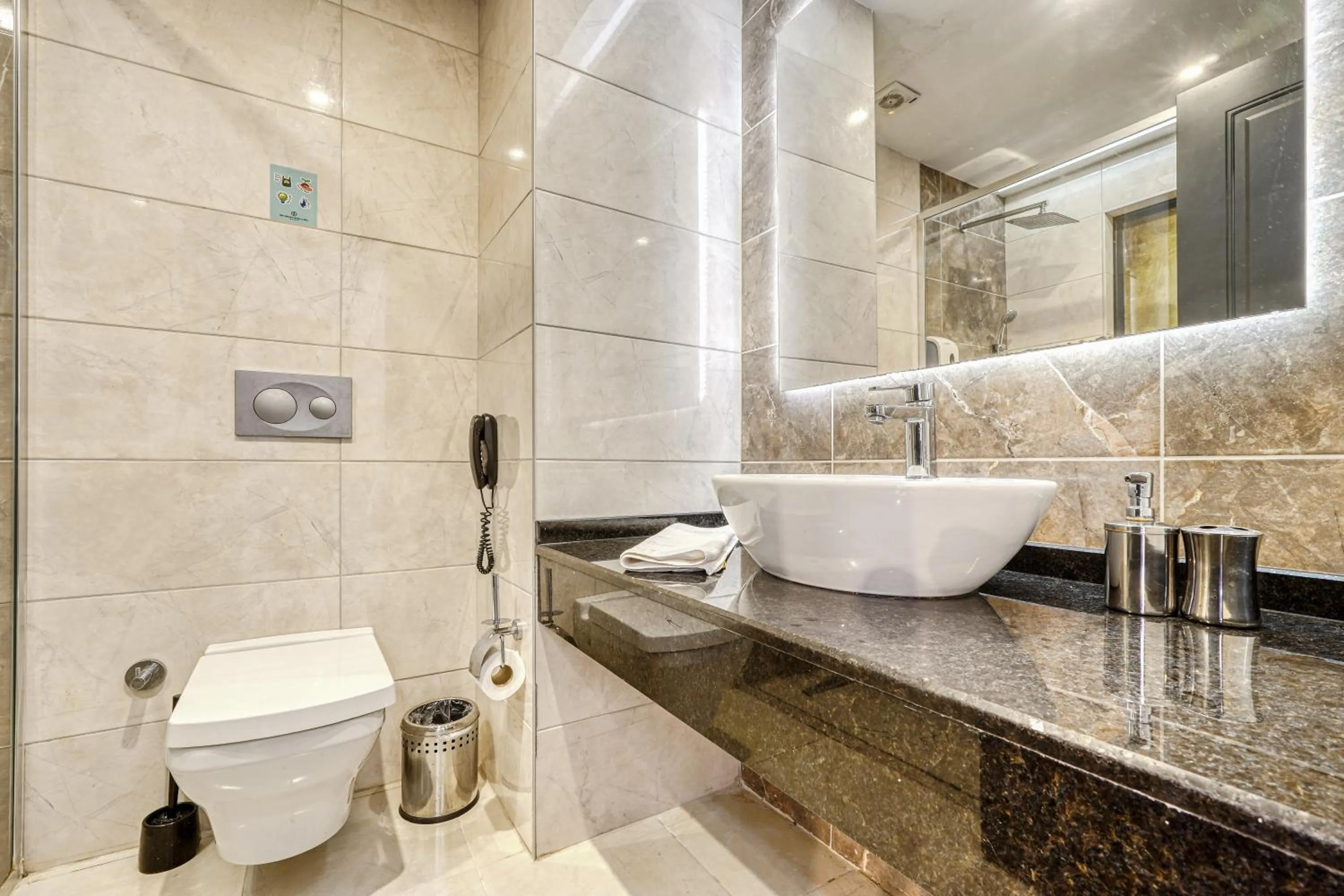 Toilet in Sey Beach Hotel & Spa