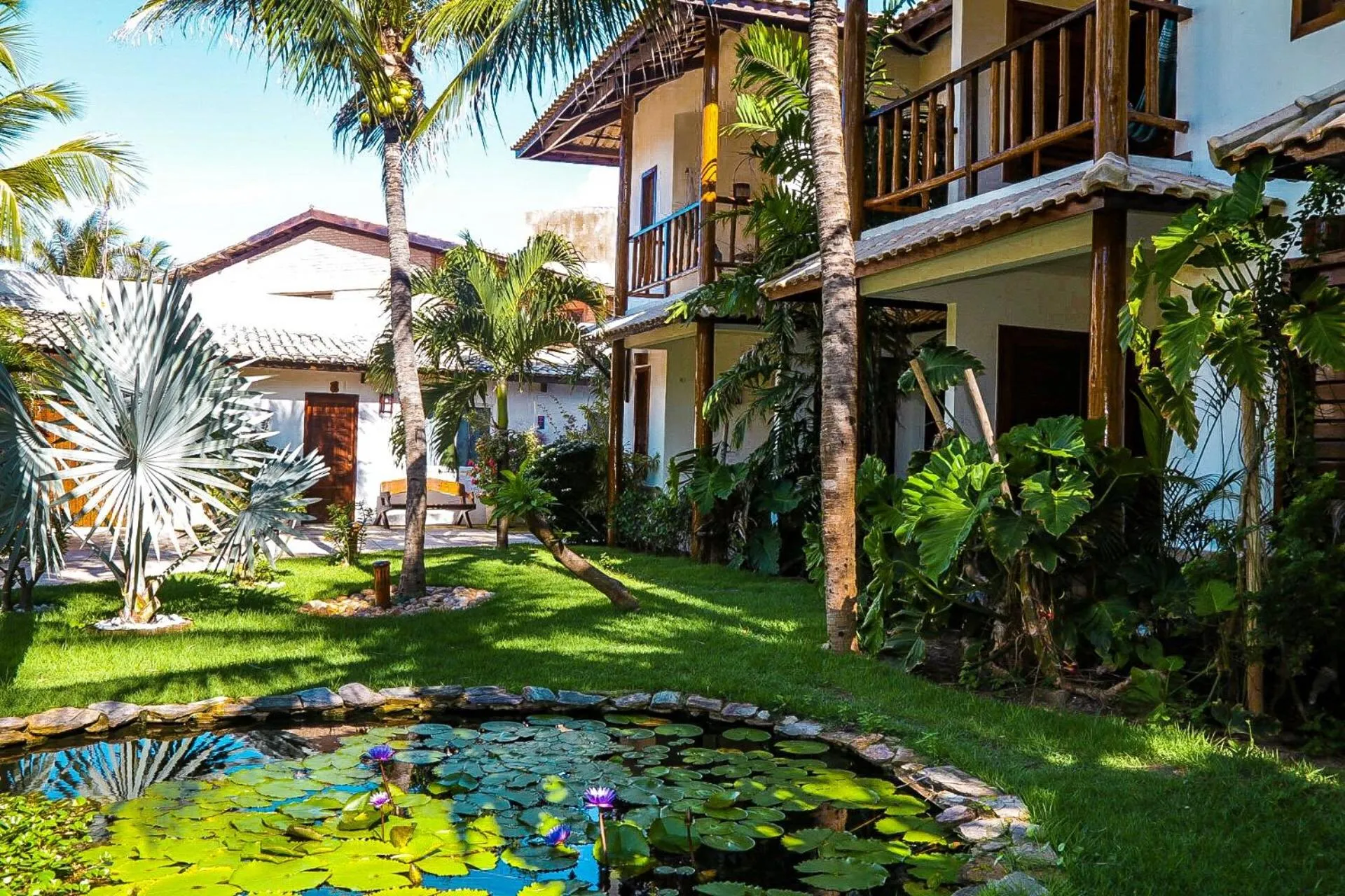 Garden view in Vila Coqueiros Boutique Hotel