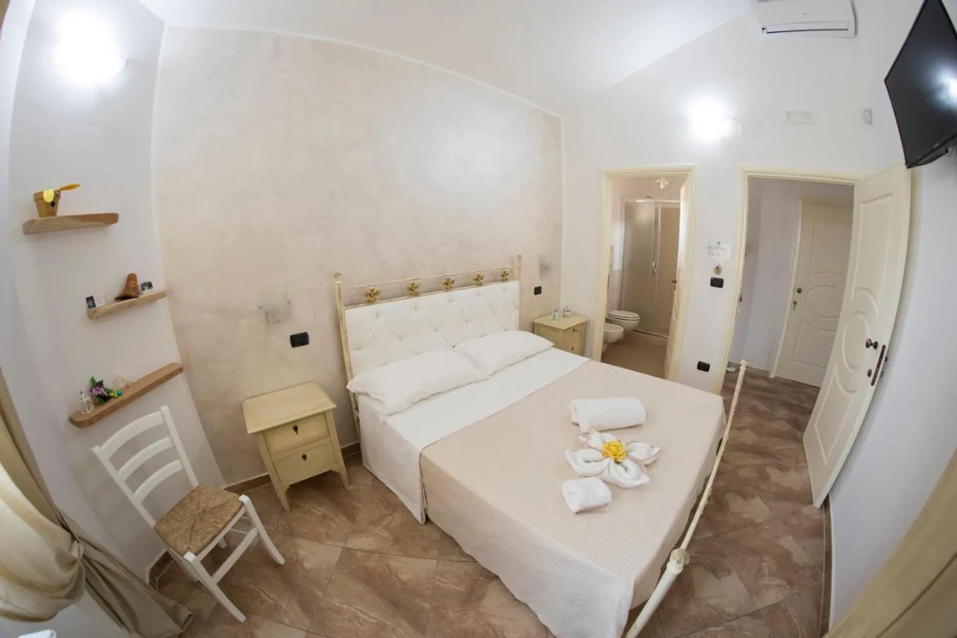 Photo of the whole room, Bed in Blue And Blue City