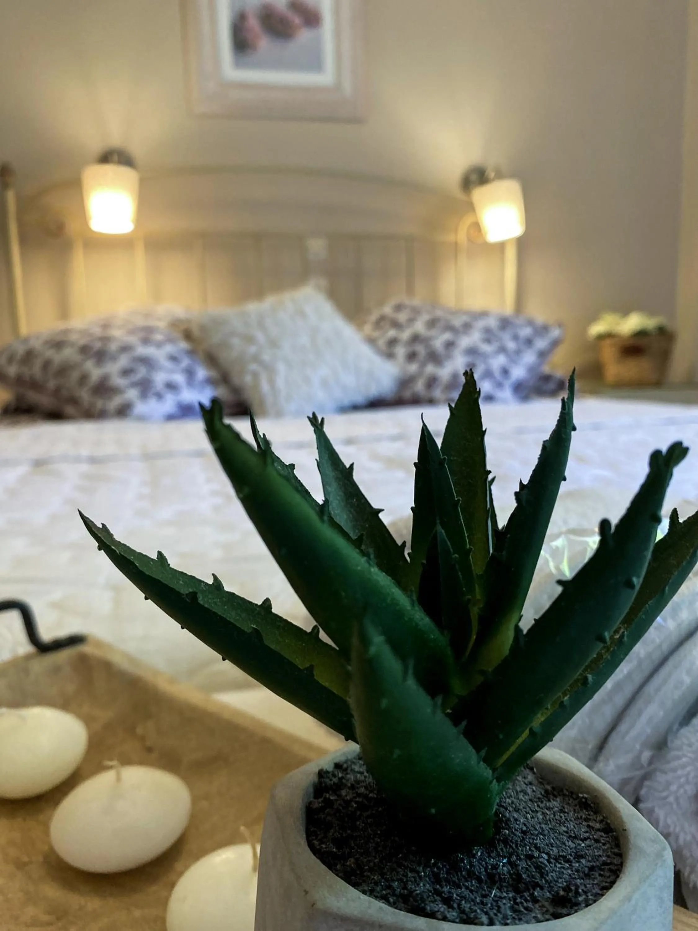 Bed in Kaloudis Studios & Apartments