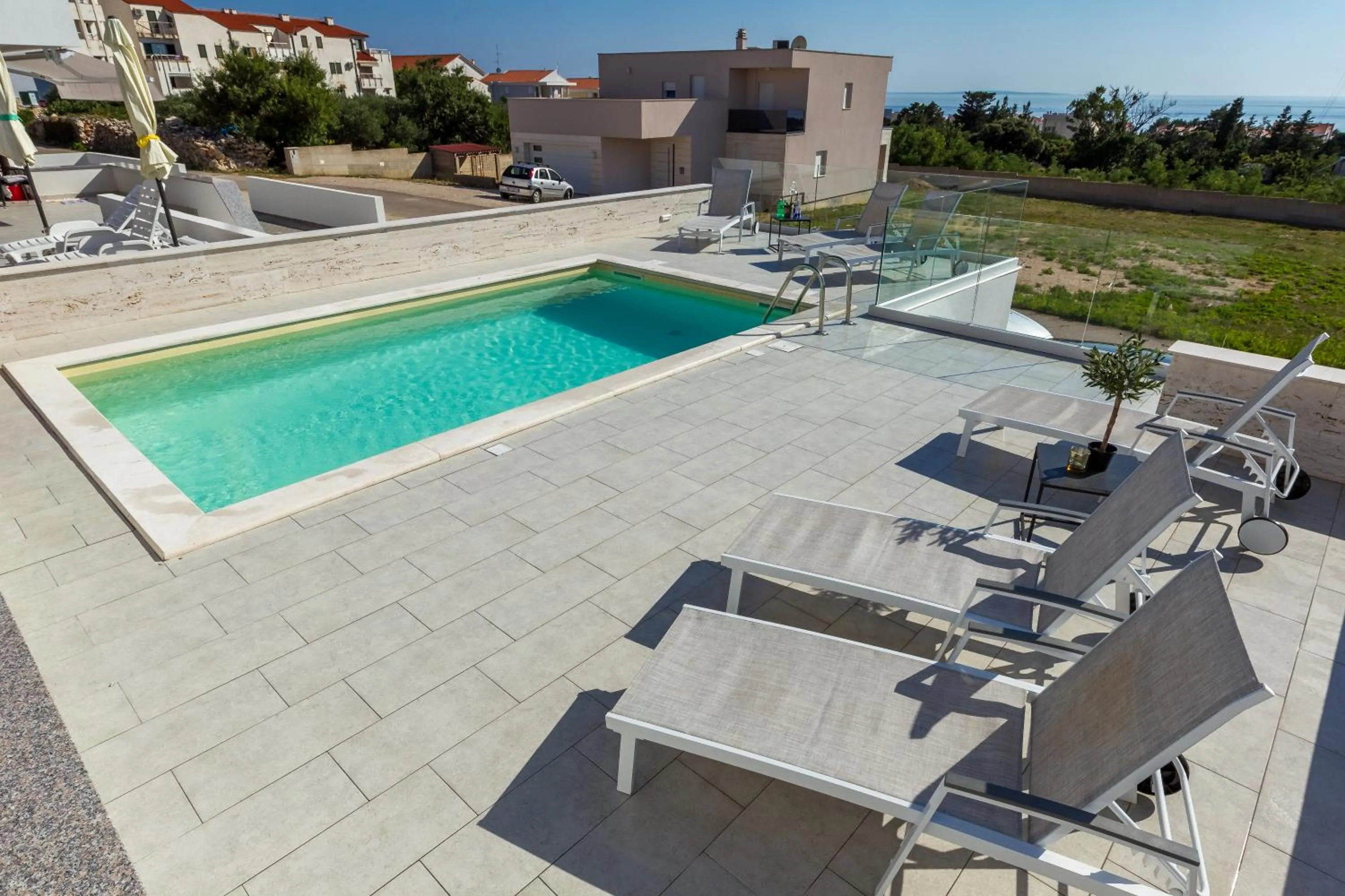 Patio in Pool Apartments Villa Dalia