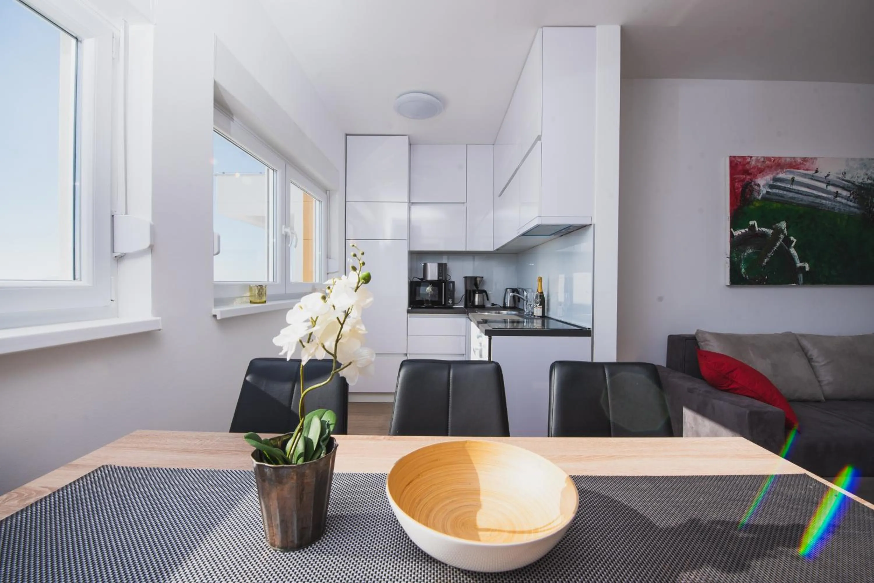 Kitchen or kitchenette in Pool Apartments Villa Dalia